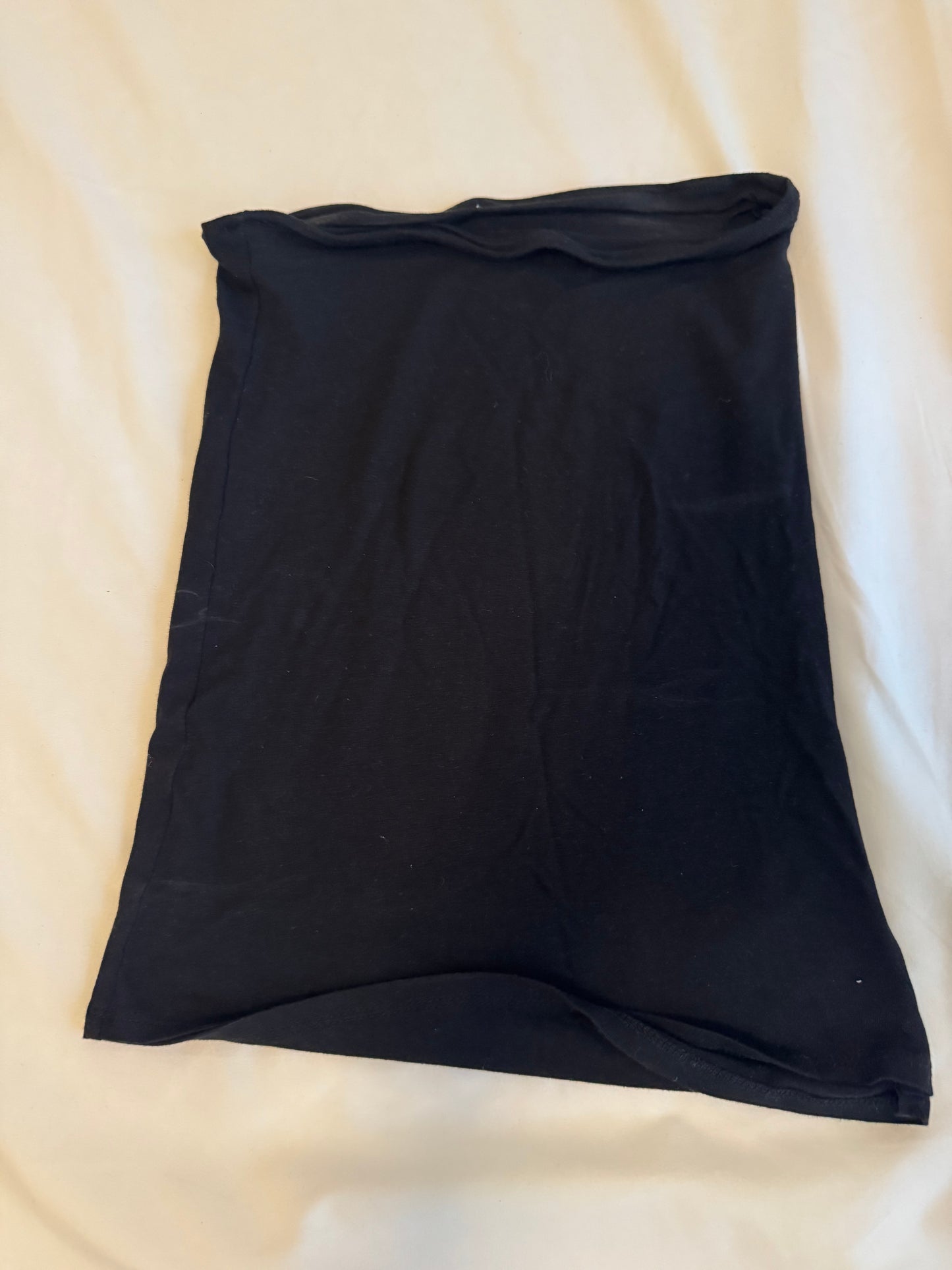 Fitted Black Tube Top