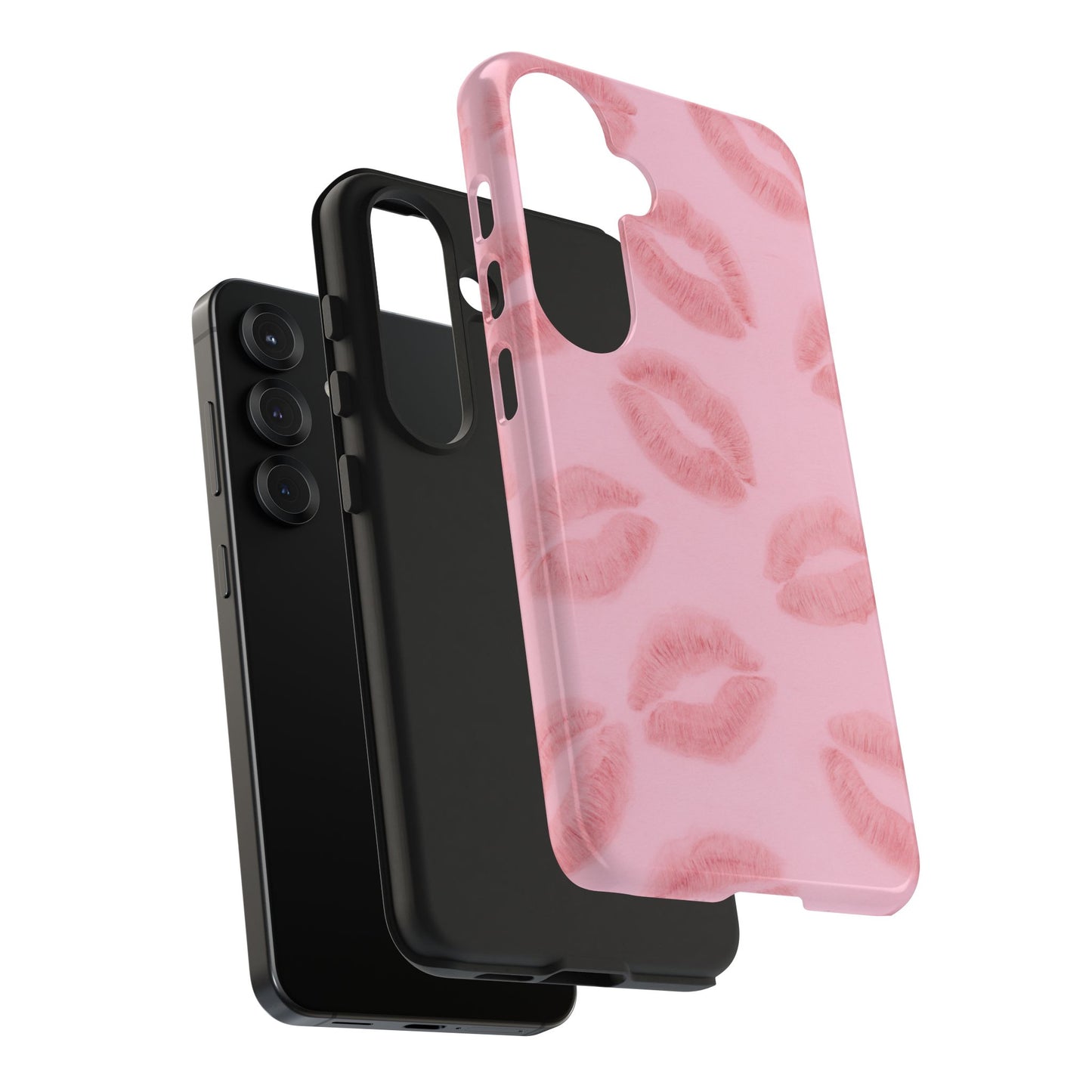 Pink Rosy Kisses - Protective Phone Case