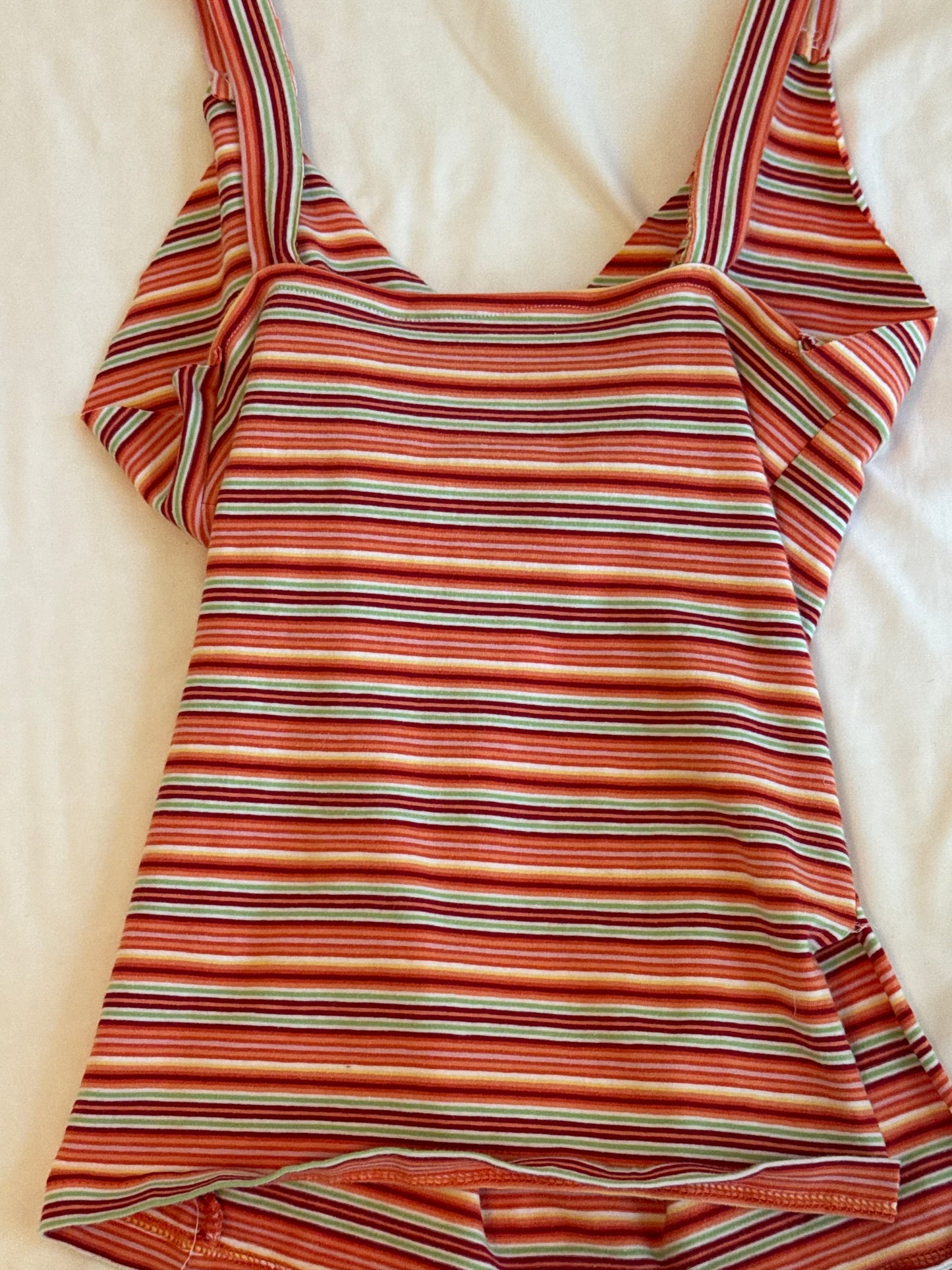 Orange Striped Cami