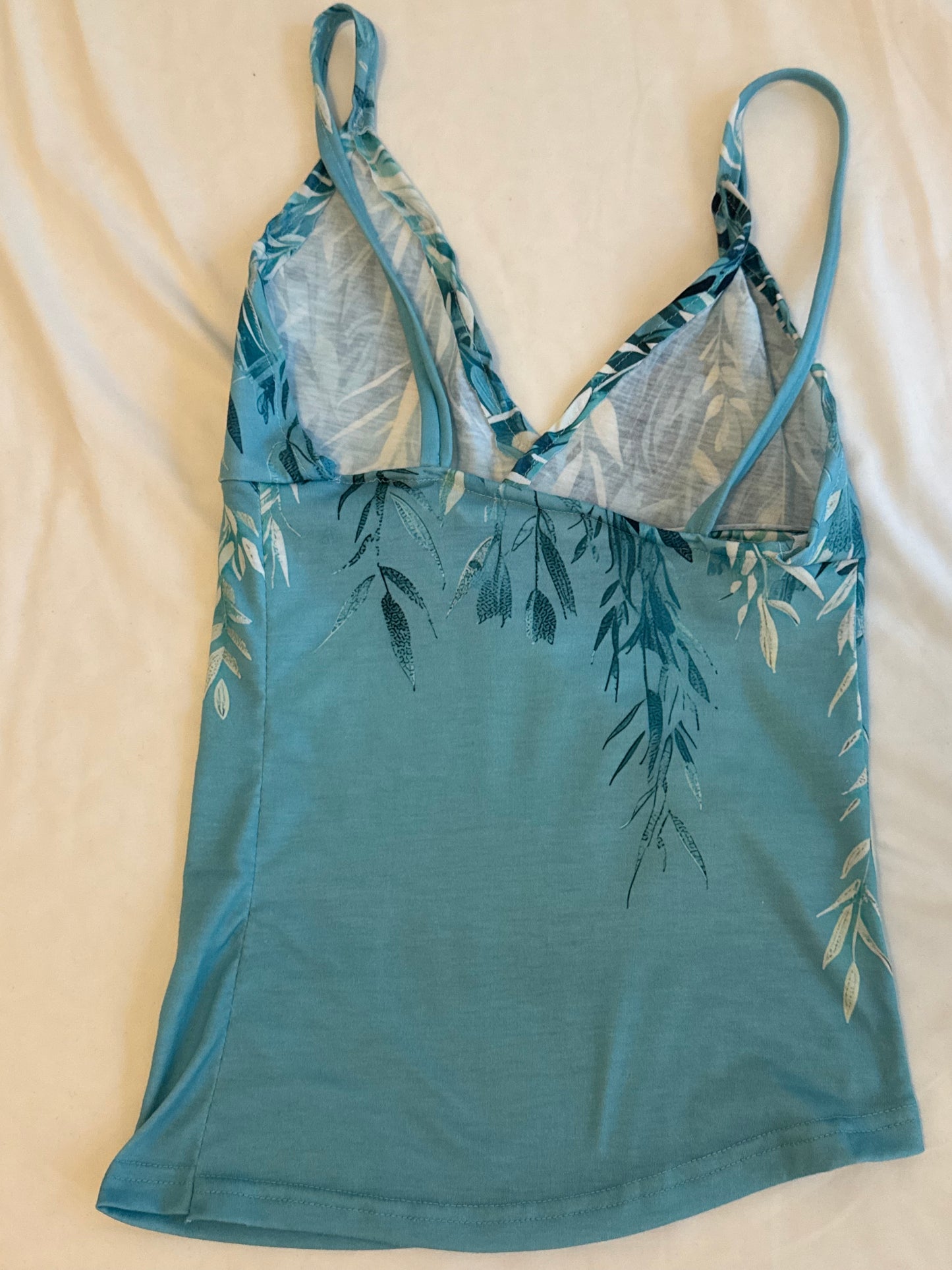 Teal Floral Cami Top