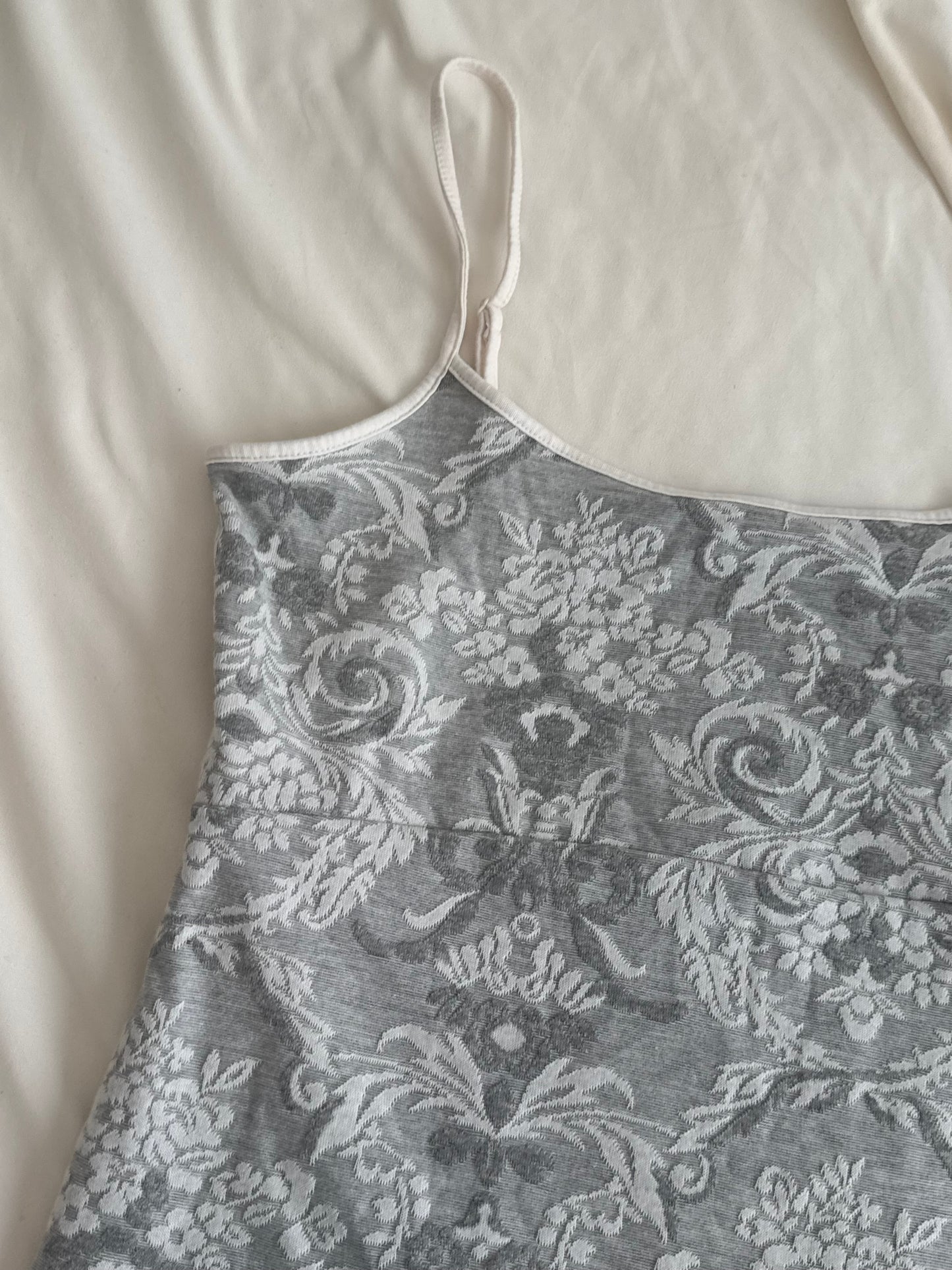 Grey Babydoll Cami with Pretty Design