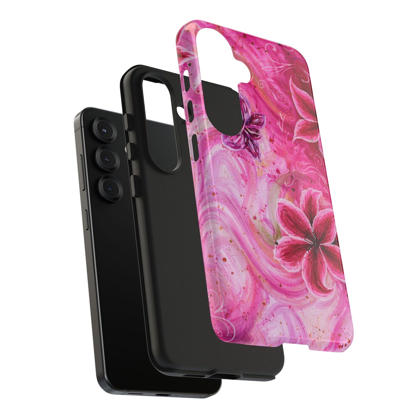 Watercolor Hibiscus - Protective Phone Case