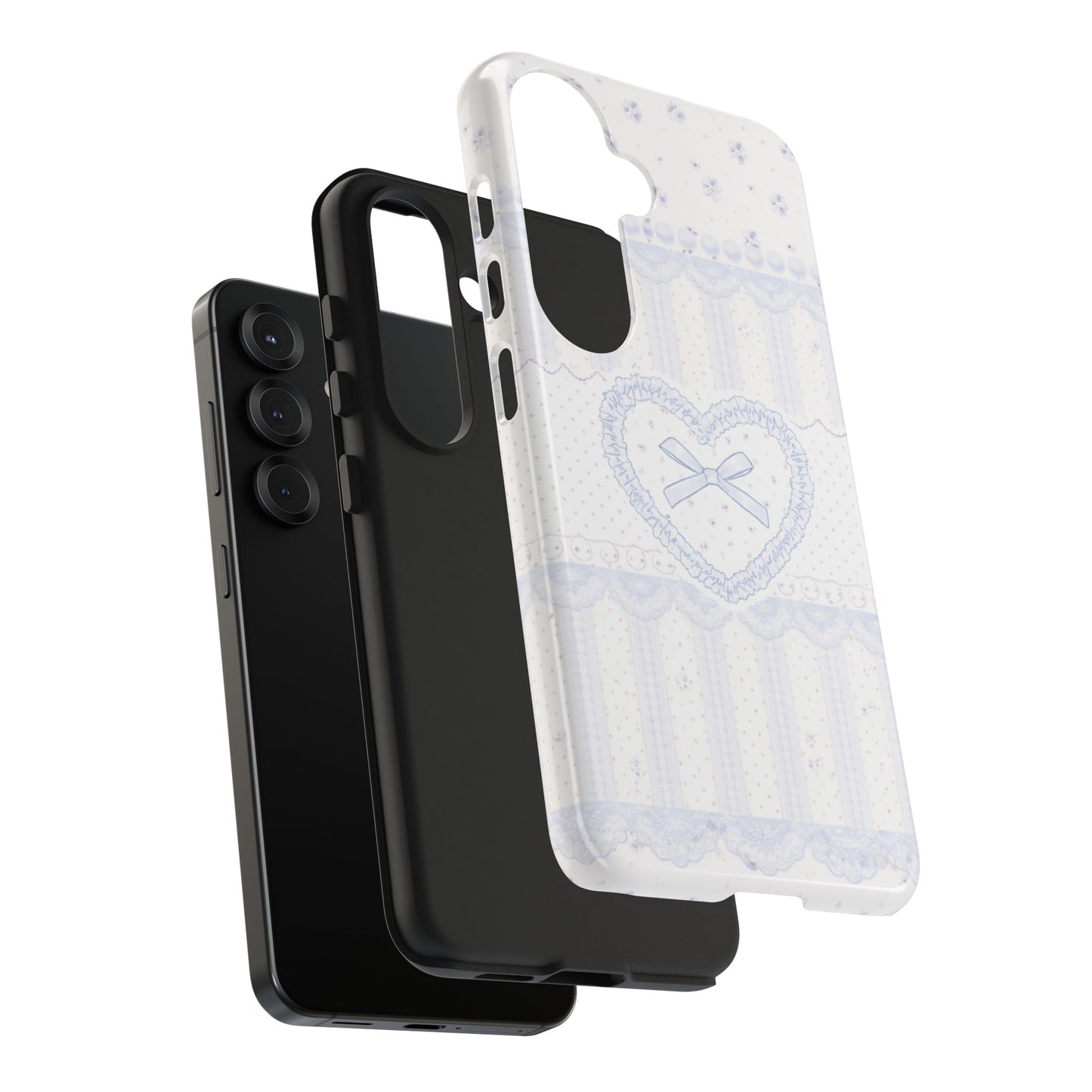 Coquette Blue Lace - Protective Phone Case