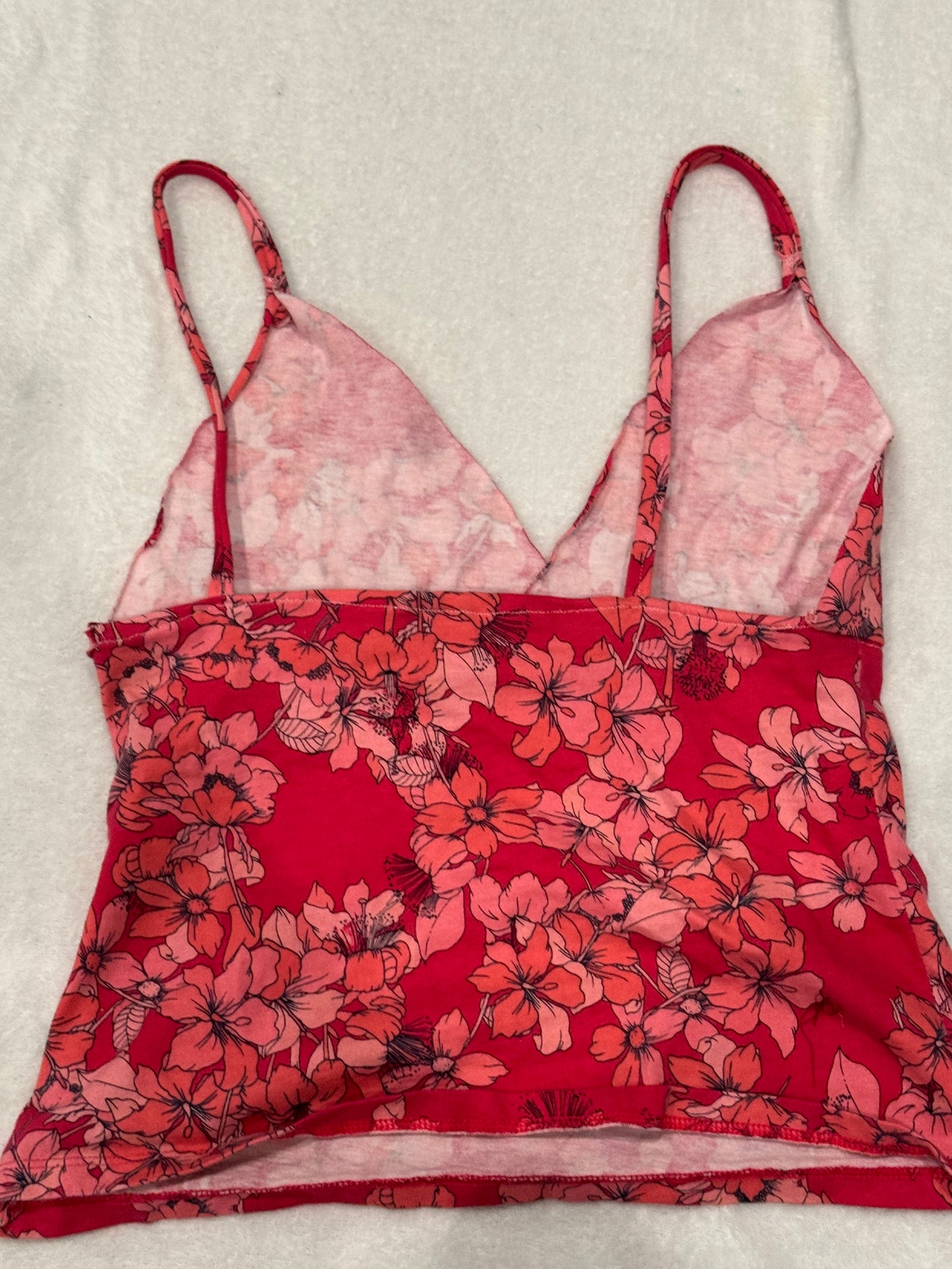 Pink and Red Floral Cami