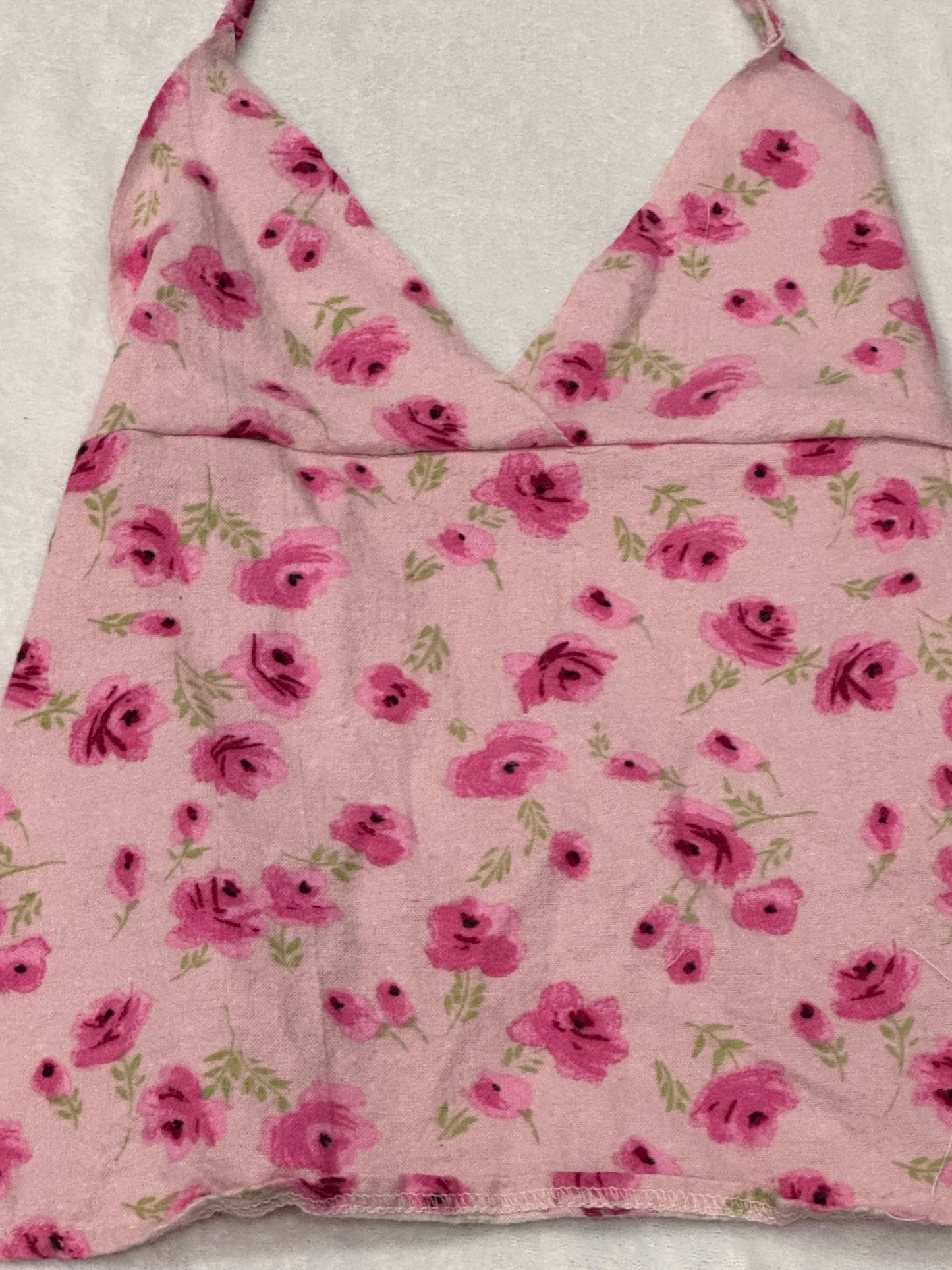 Pink Floral Halter Top