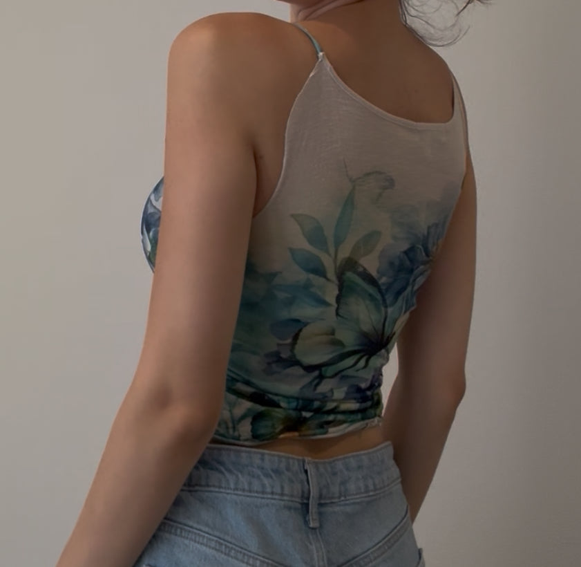 Rhinestone Butterfly Cami
