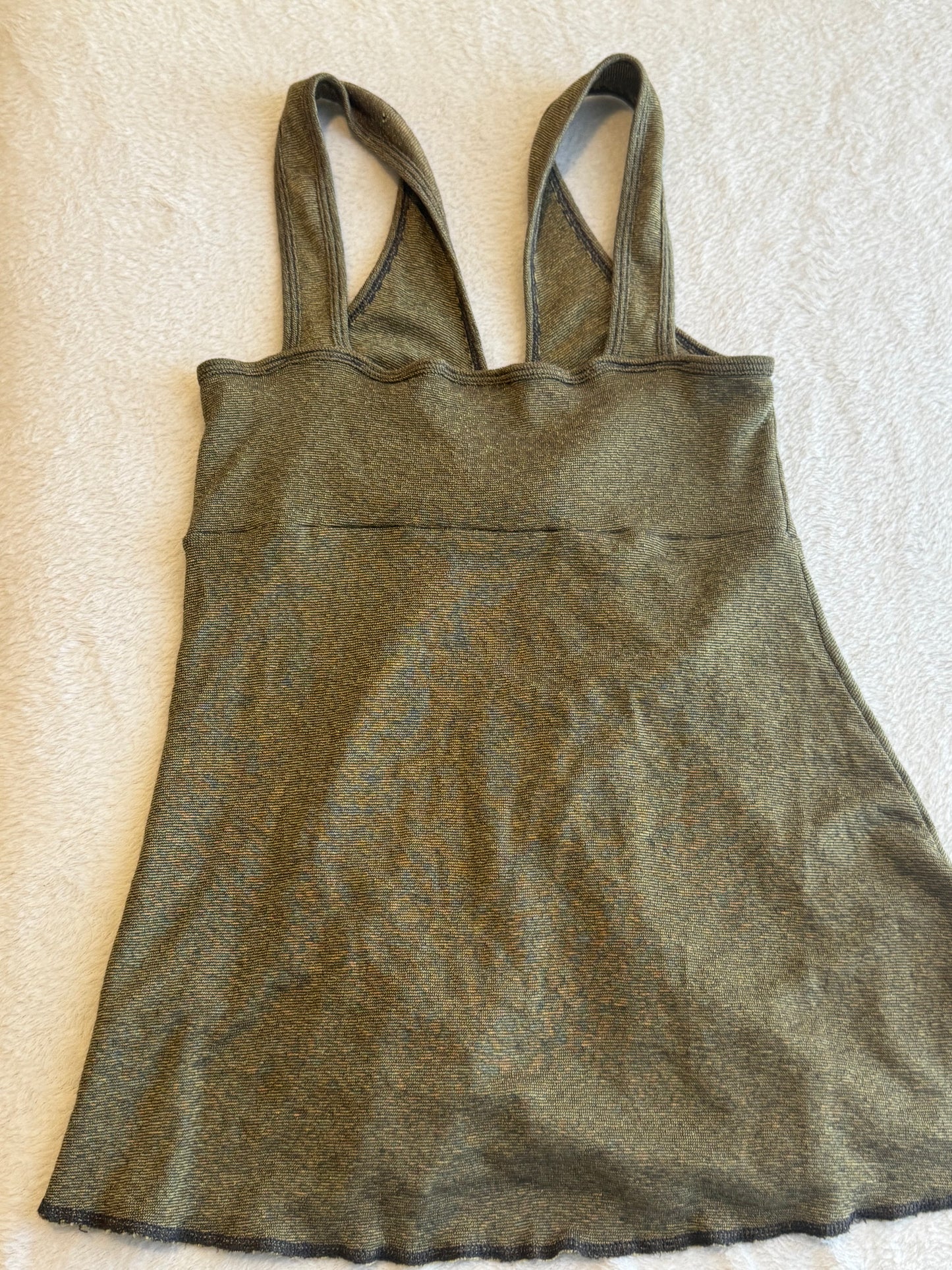 Y2K Green Top with Ruching
