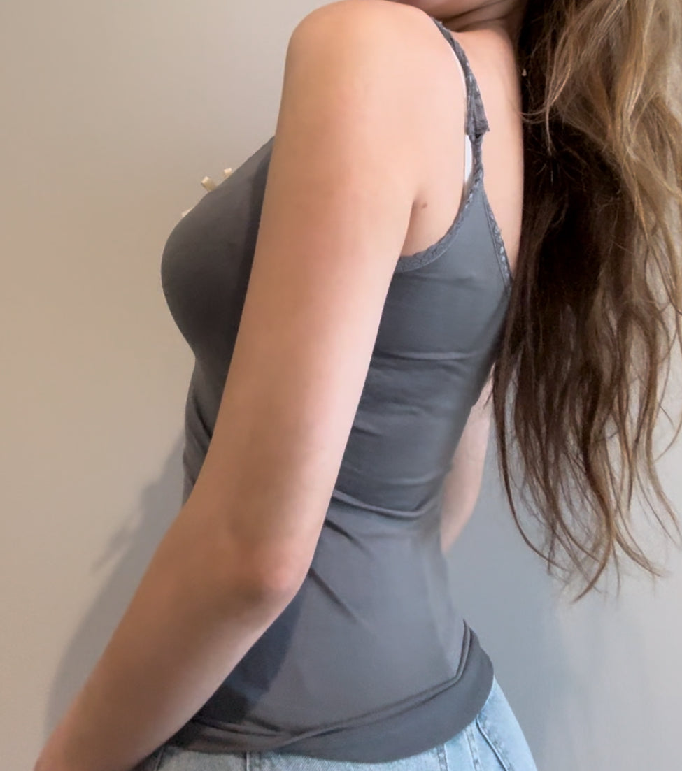 Blue Cami with Bows