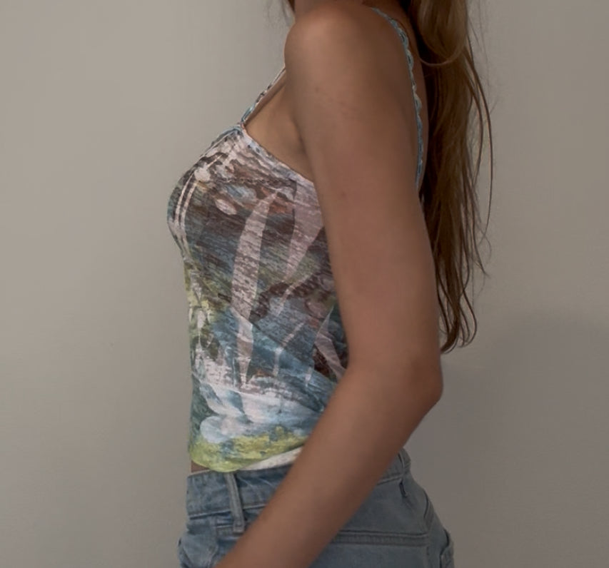 Pretty Boho Cami with Shell