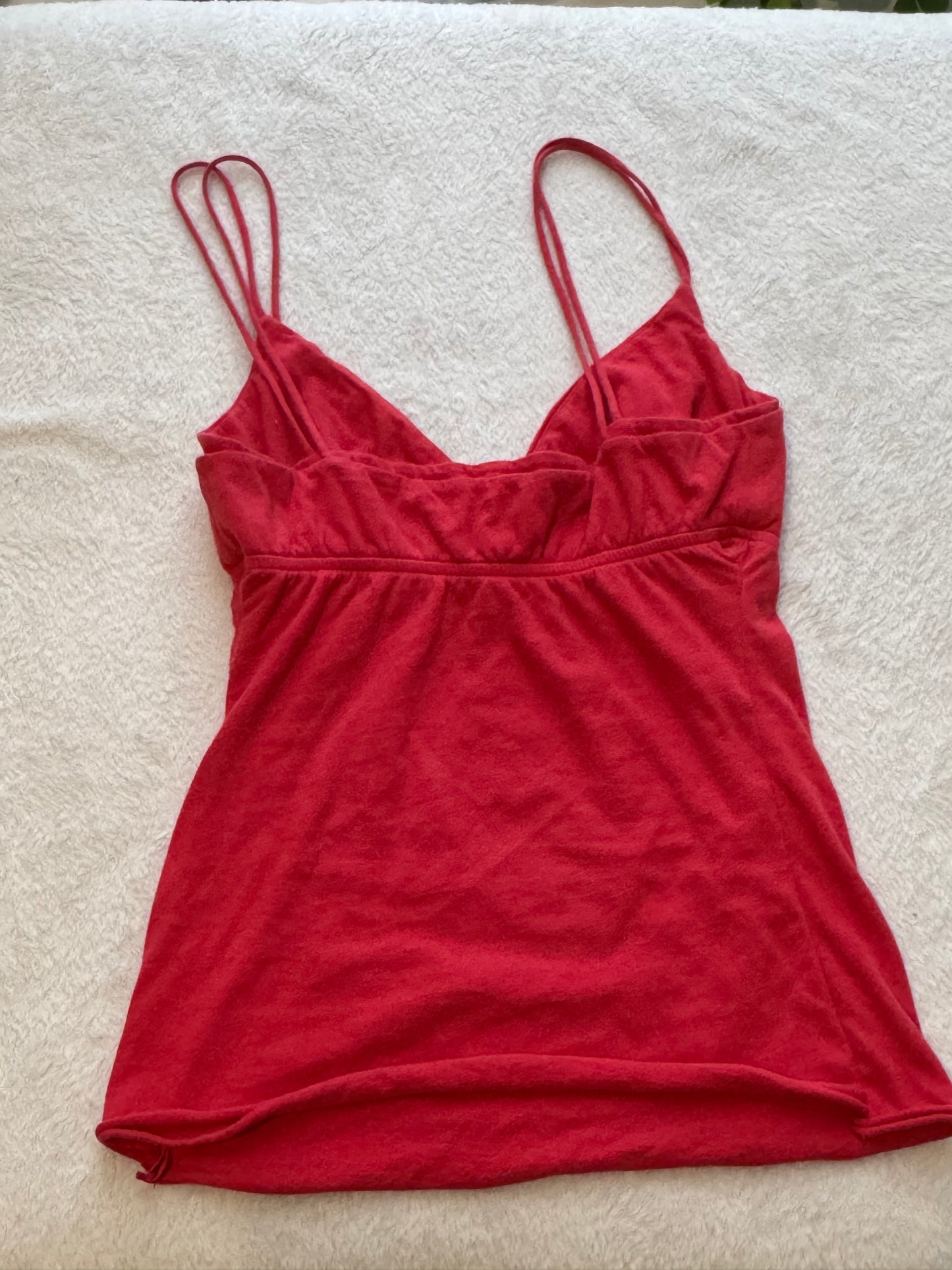 Red V-Neck Cami Top