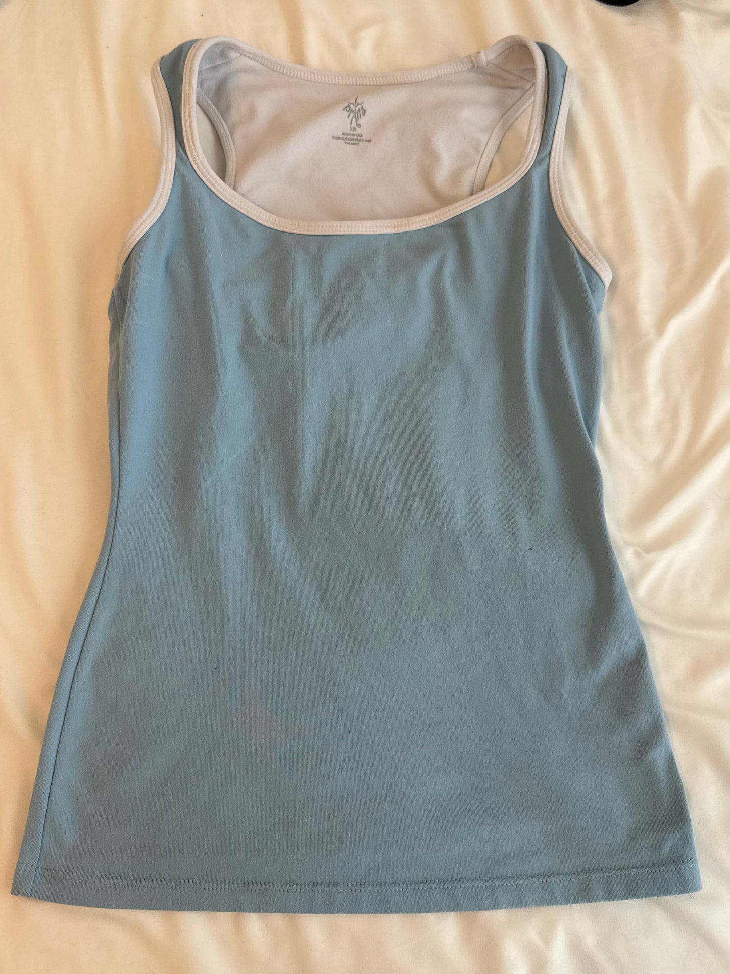 Fitted Blue Tank