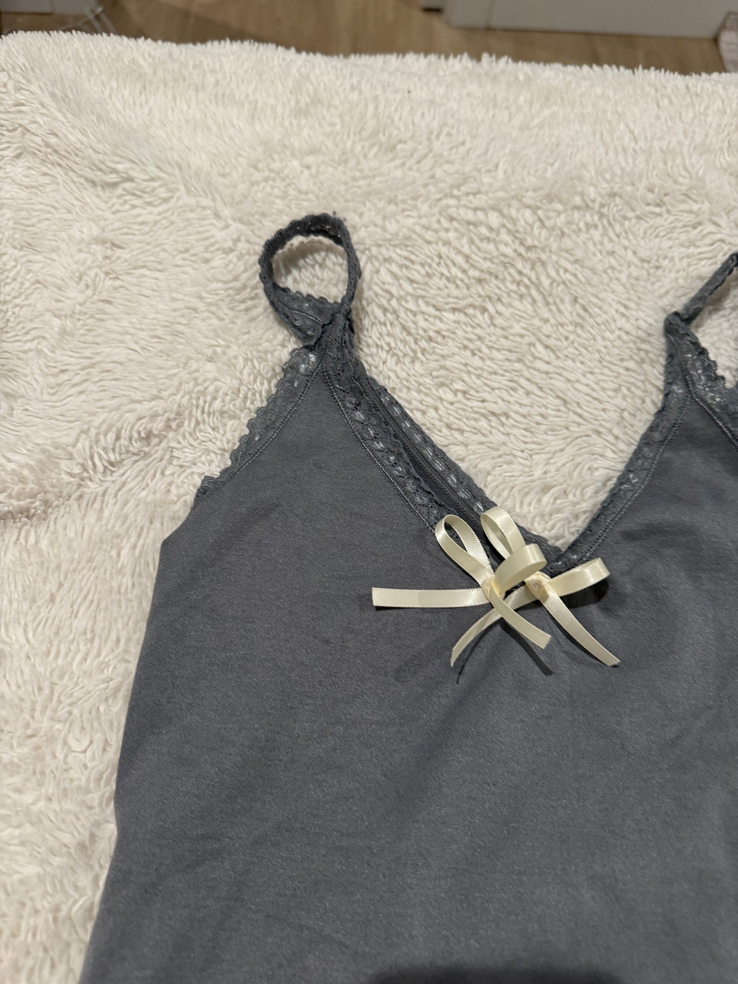 Blue Cami with Bows
