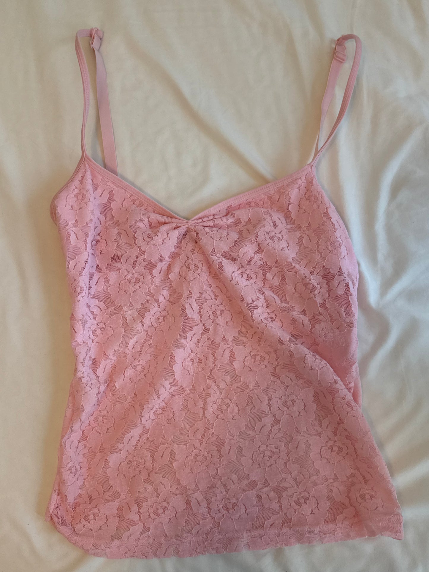Pink Lace Cami