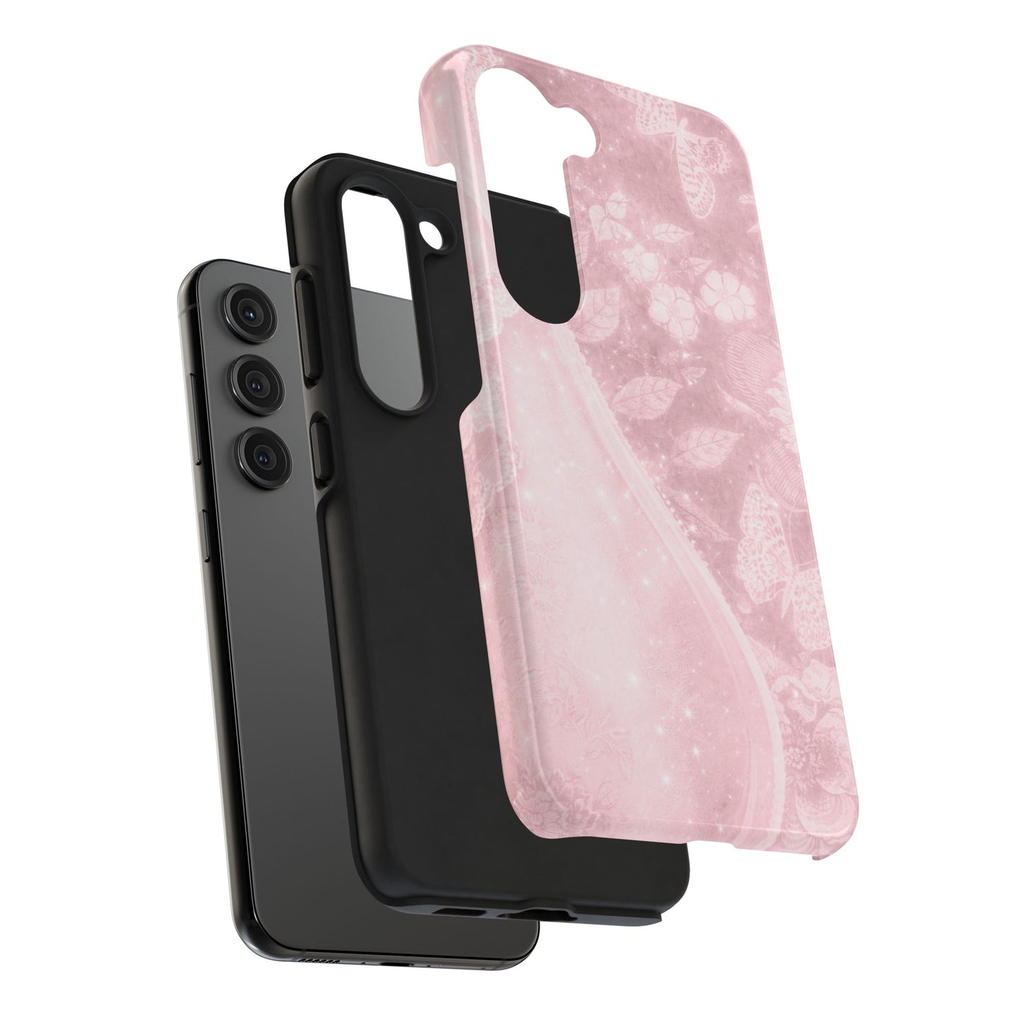 Pink Paisley - Protective Phone Case