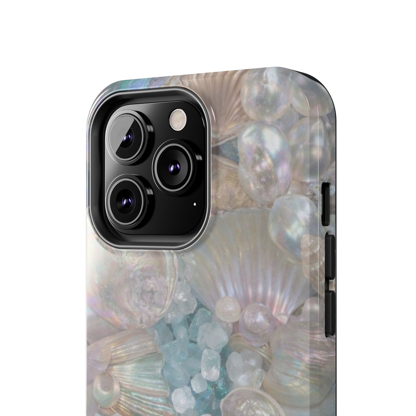 Aquamarine and Shells - Protective Phone Case