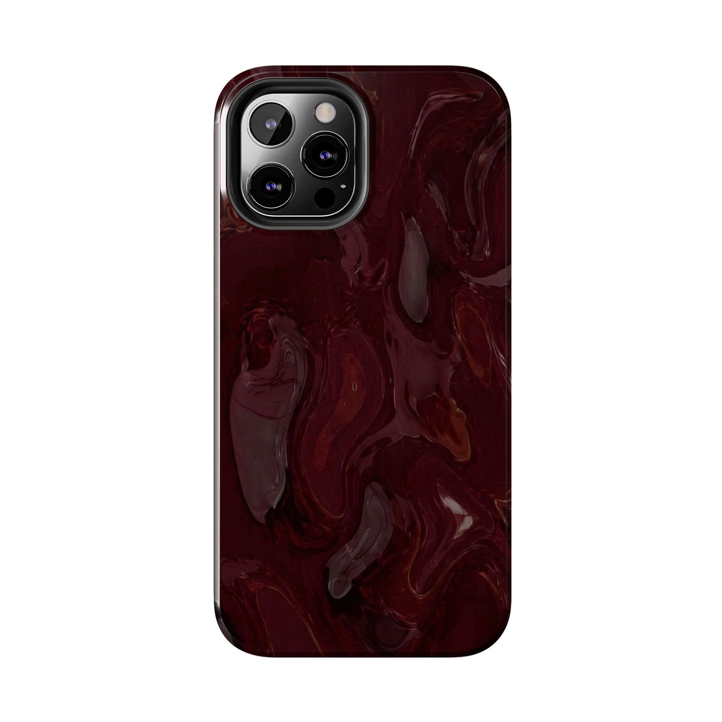Glossy Maroon - Protective Phone Case