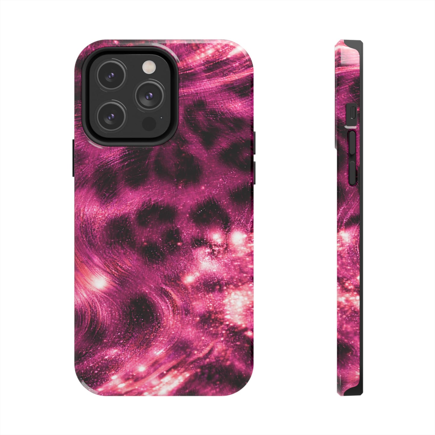 Magenta Y2K Leopard - Protective Phone Case