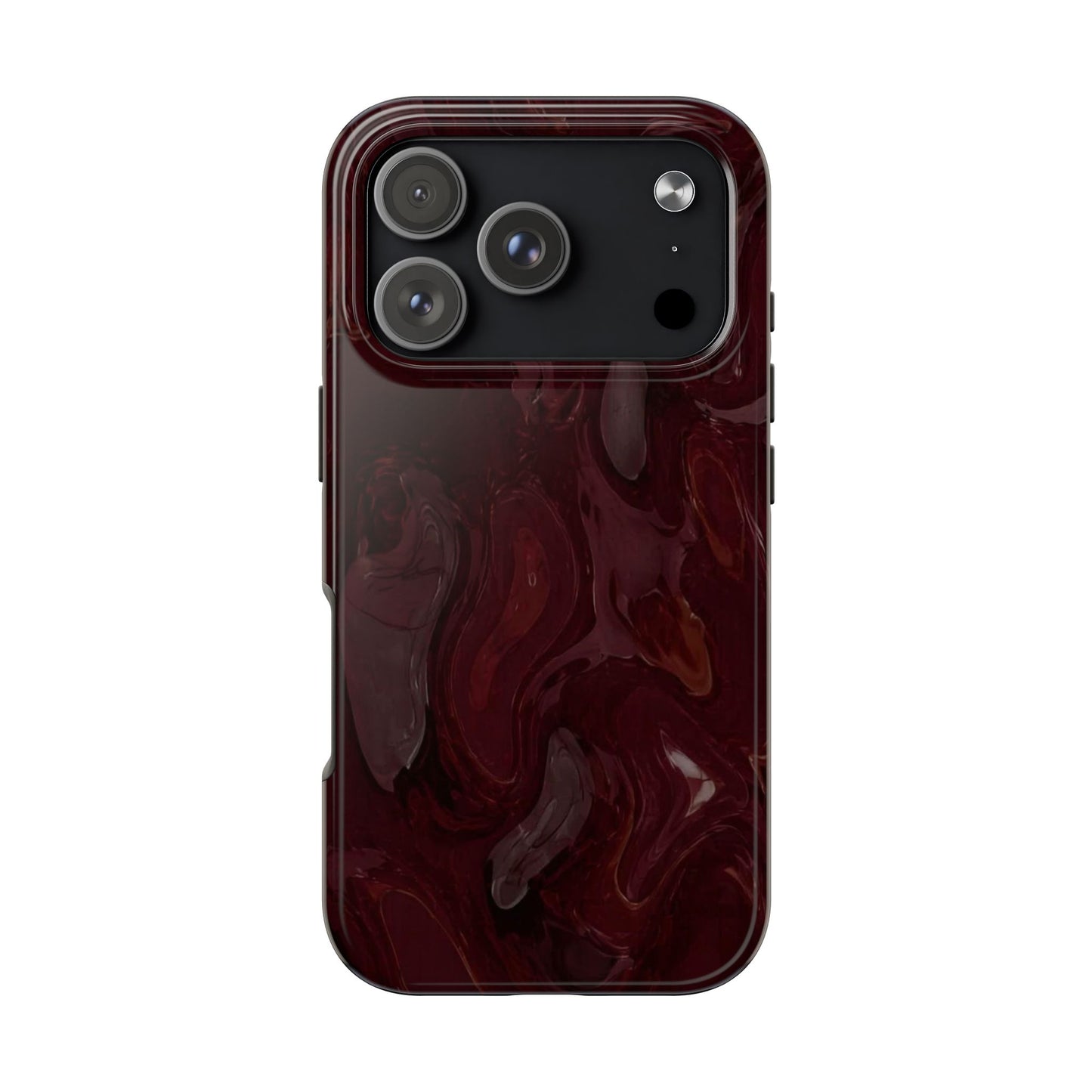 Glossy Maroon - Protective Phone Case