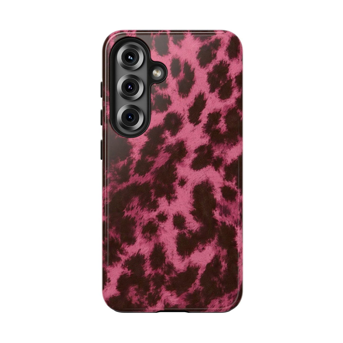 Pink Leopard Print - Protective Phone Case