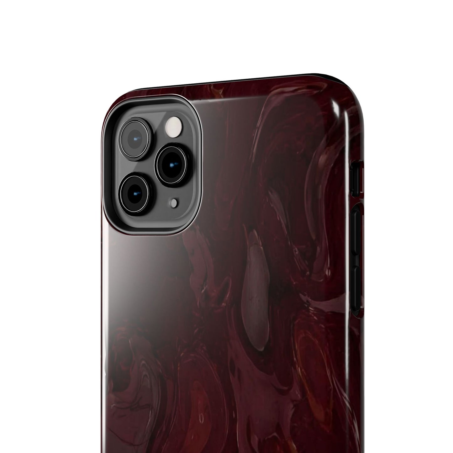Glossy Maroon - Protective Phone Case