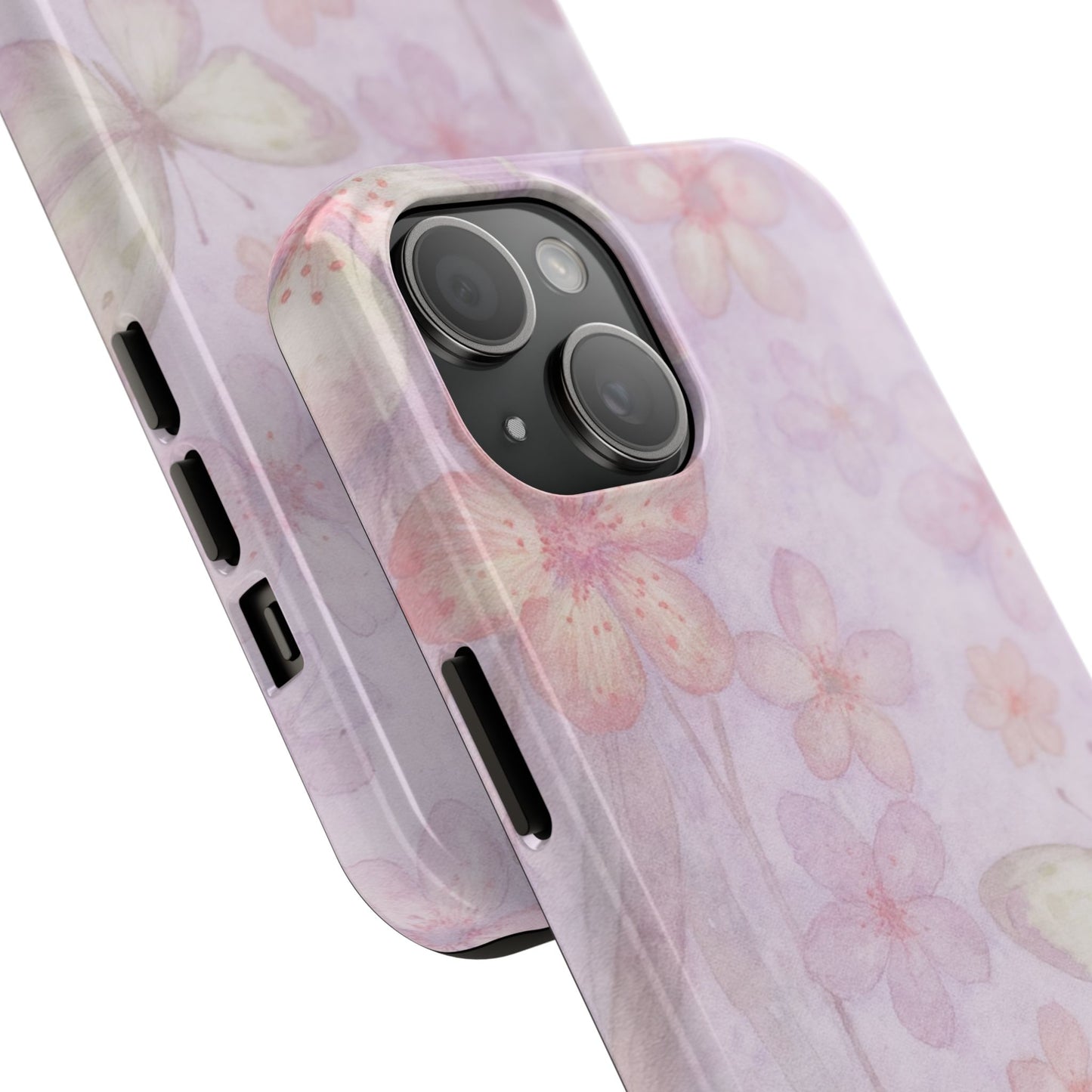 Lilac Butterfly - Protective Phone Case