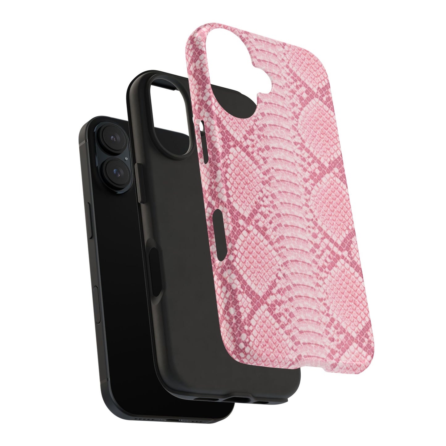 Pink Snake Skin - Protective Phone Case