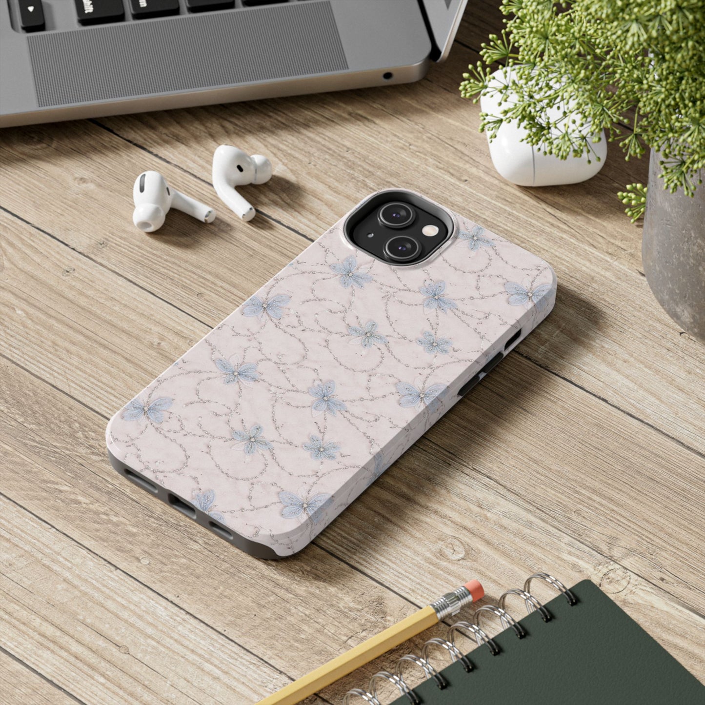 Blue Butterfly - Protective Phone Case