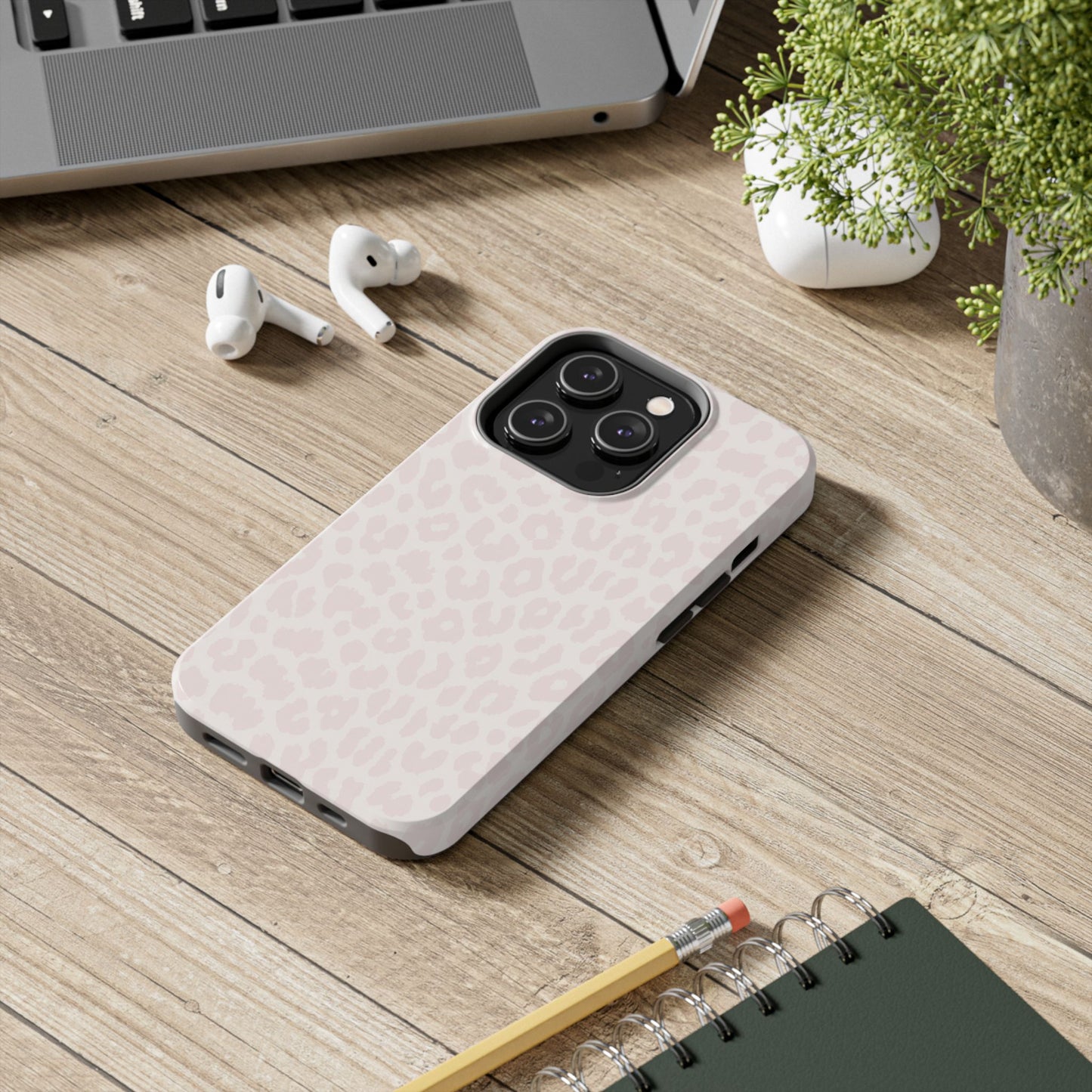 Petal Pink Leopard - Protective Phone Case