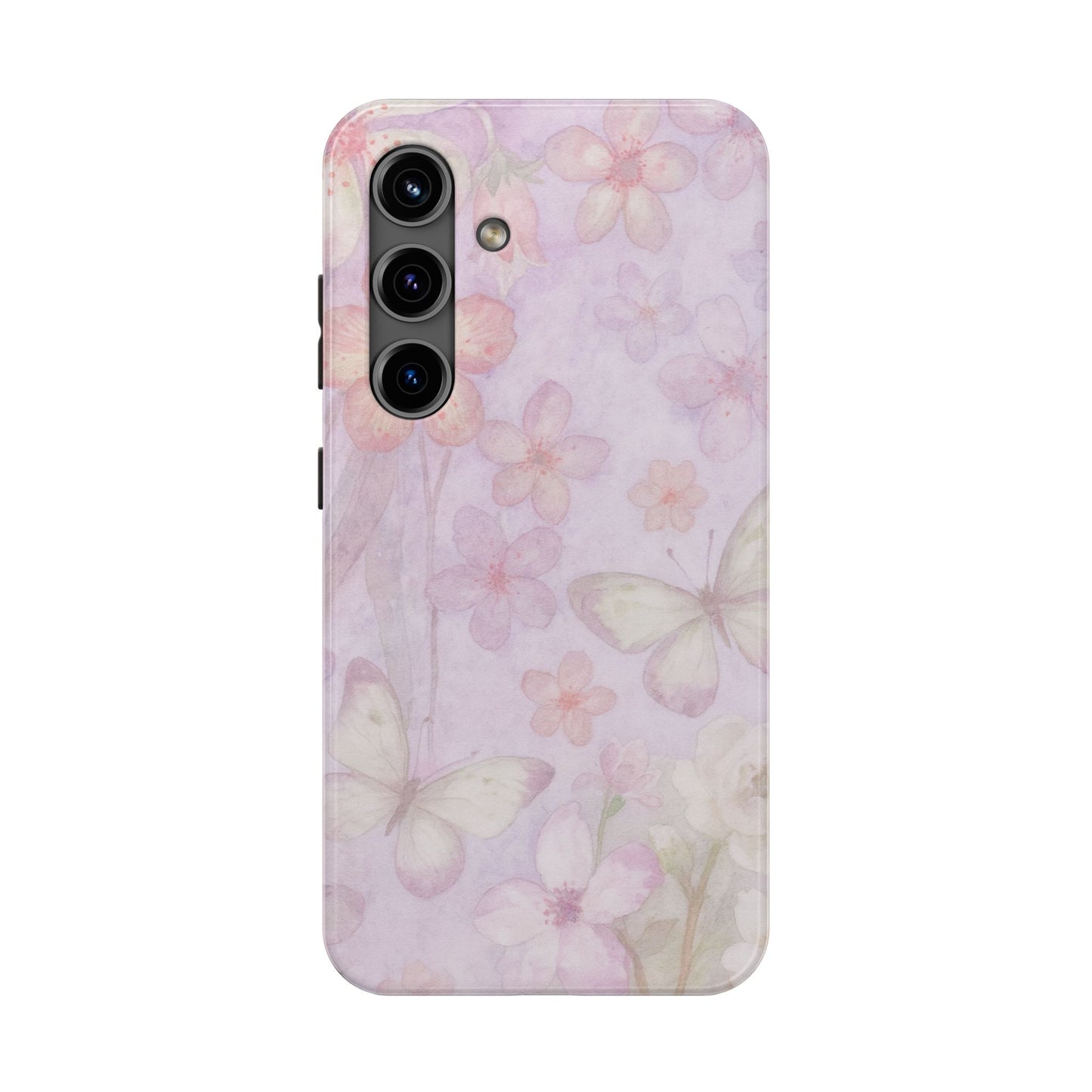 Lilac Butterfly - Protective Phone Case