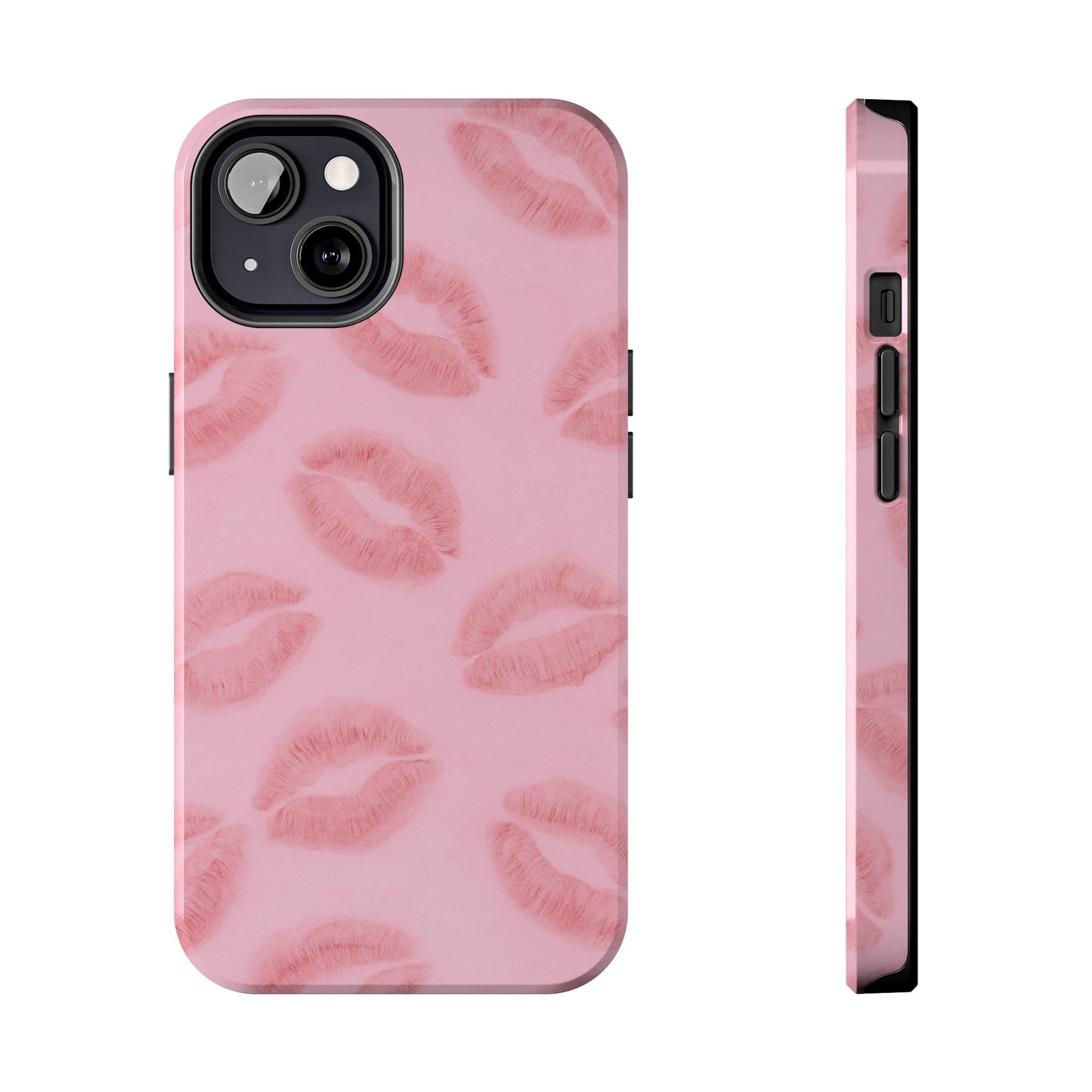 Pink Rosy Kisses - Protective Phone Case