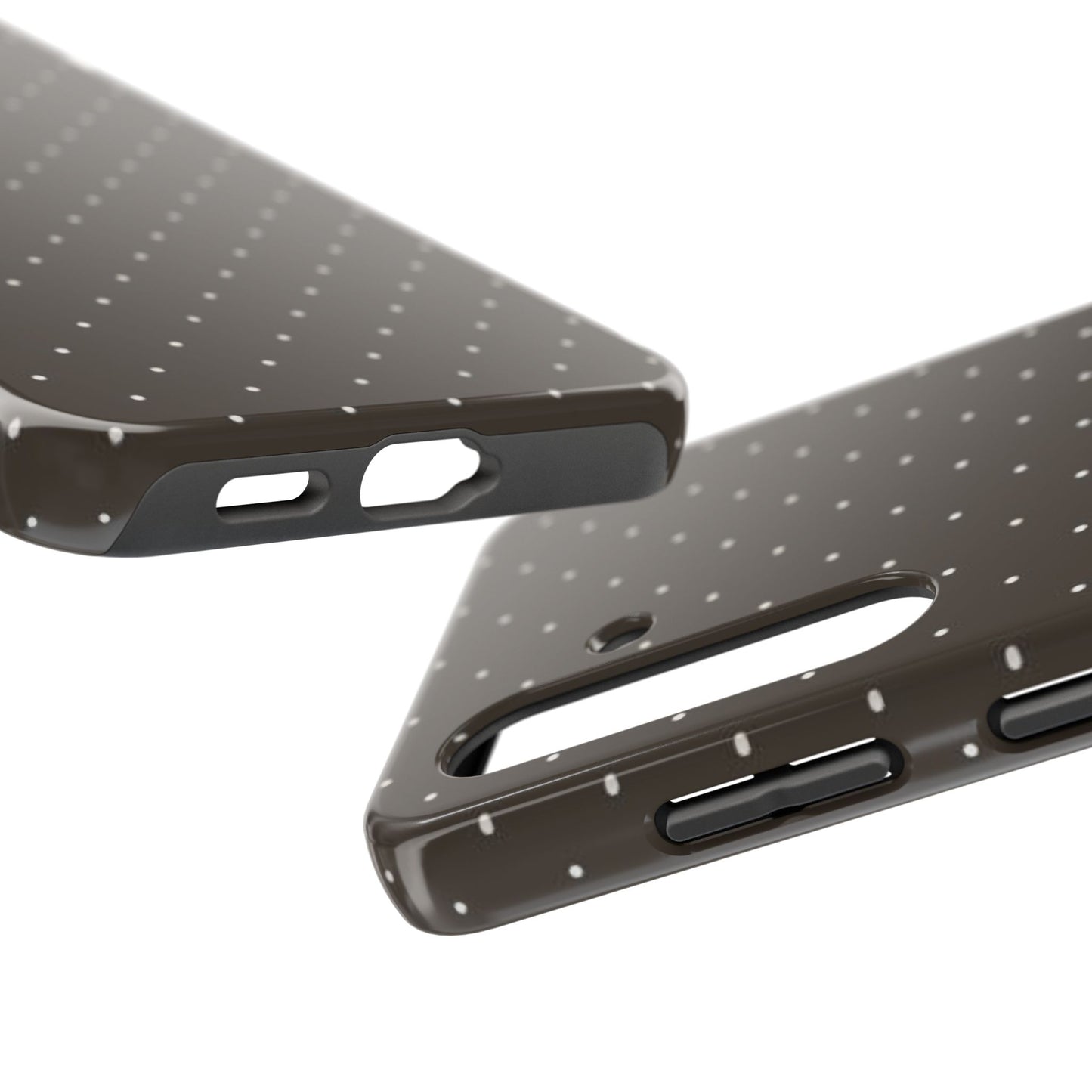 Brown Mini Polka Dot - Protective Phone Case