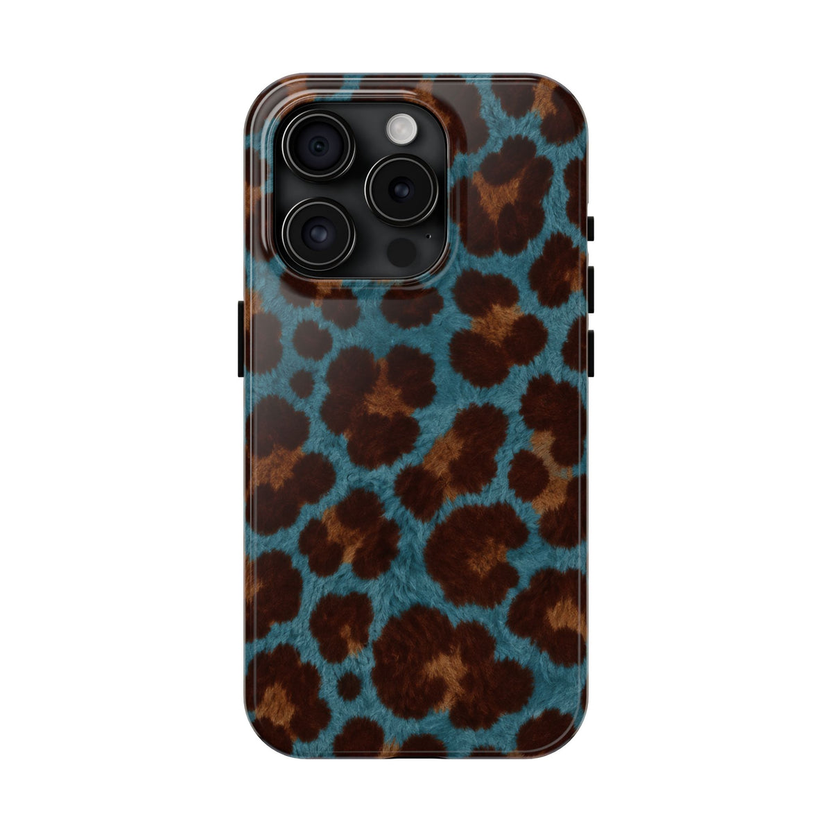 Teal Leopard - Protective Phone Case