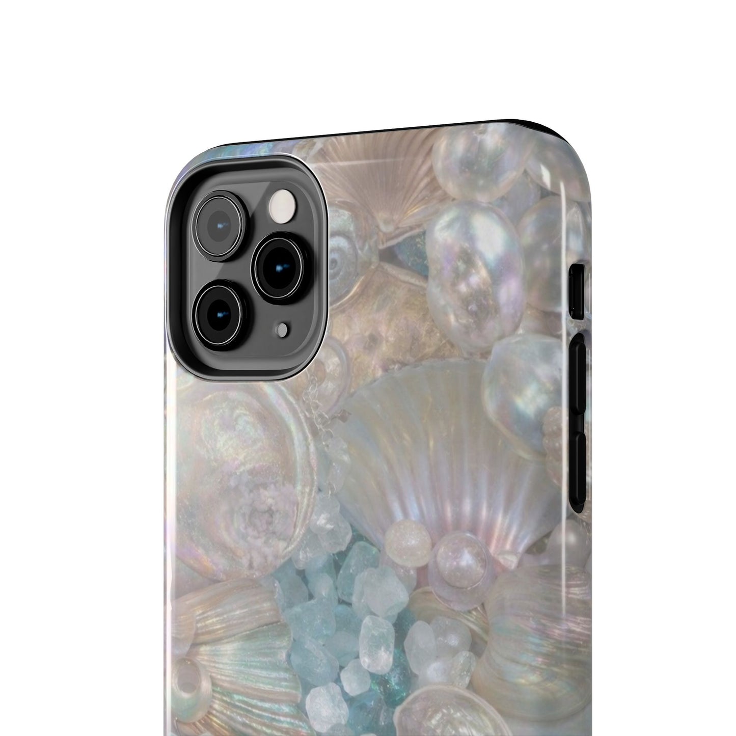 Aquamarine and Shells - Protective Phone Case