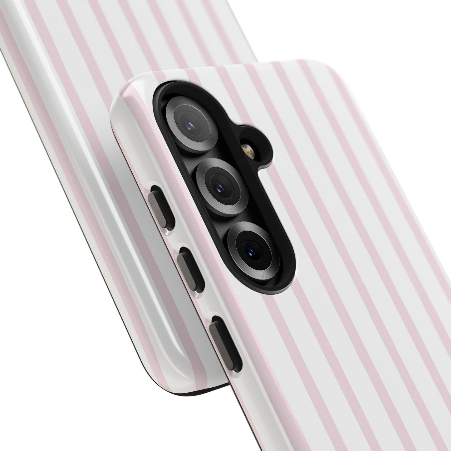 Pink Vertical Stripes - Protective Phone Case