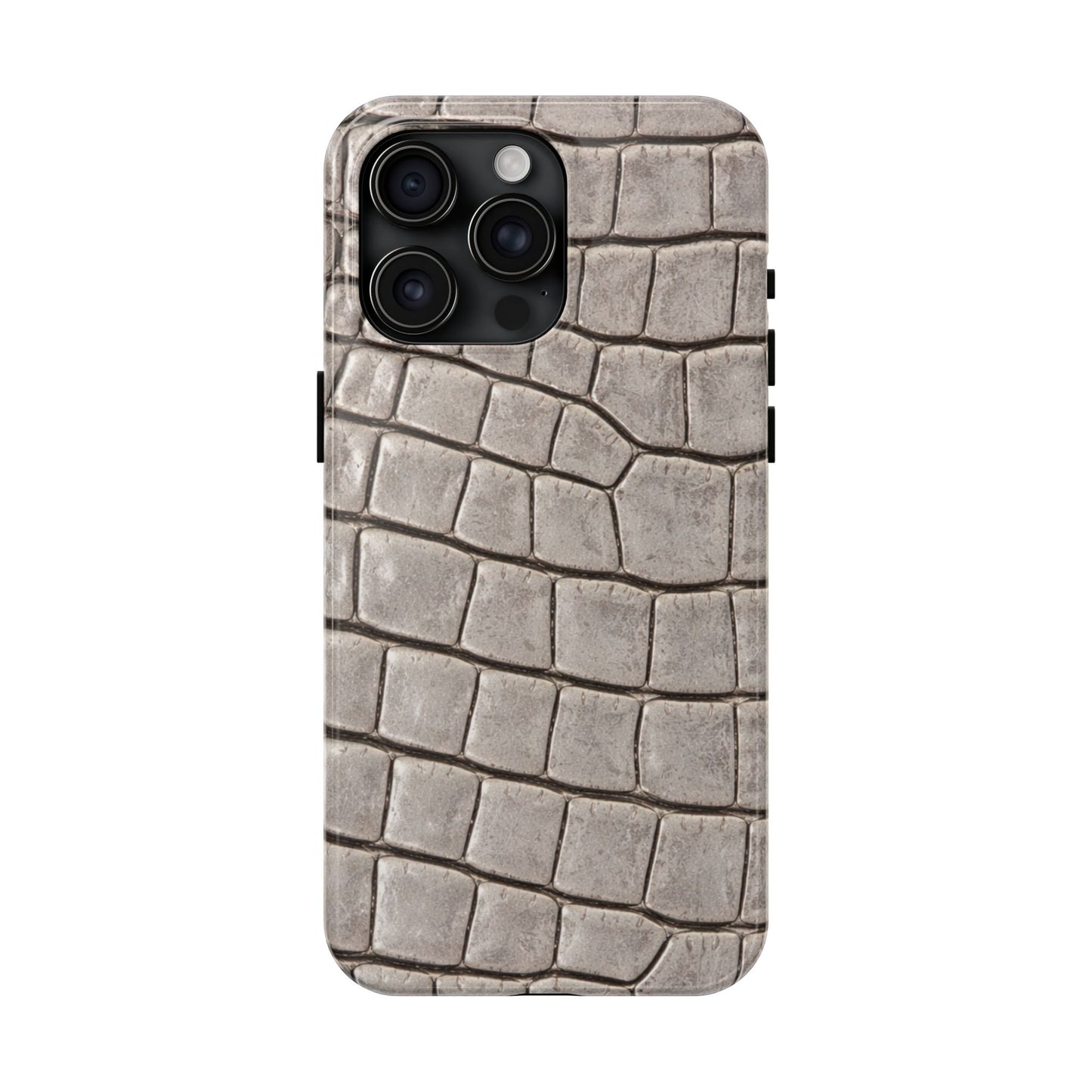 2000s Grey Crocodile - Protective Phone Case