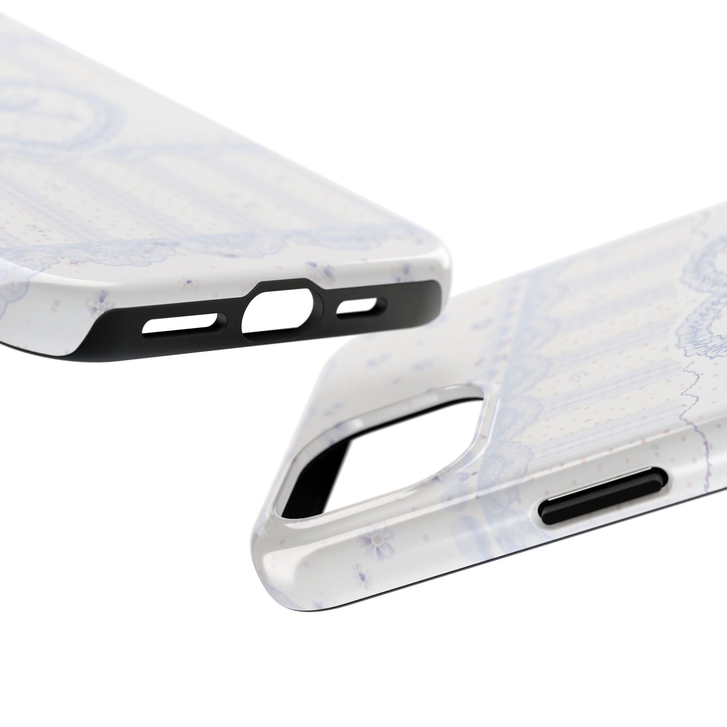 Coquette Blue Lace - Protective Phone Case