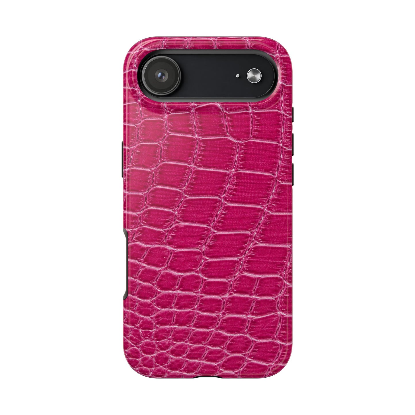 Pink Crocodile Pattern - Protective Phone Case