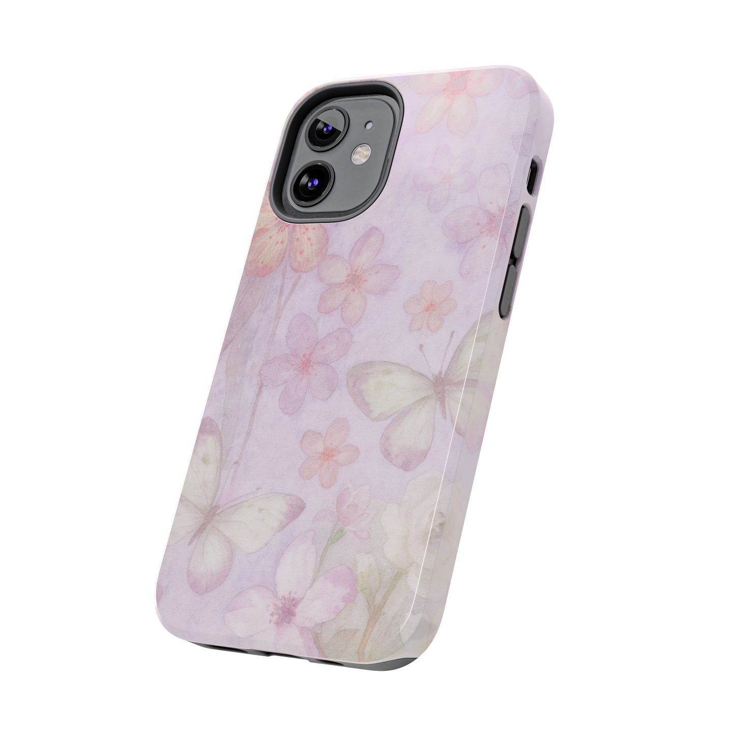 Lilac Butterfly - Protective Phone Case