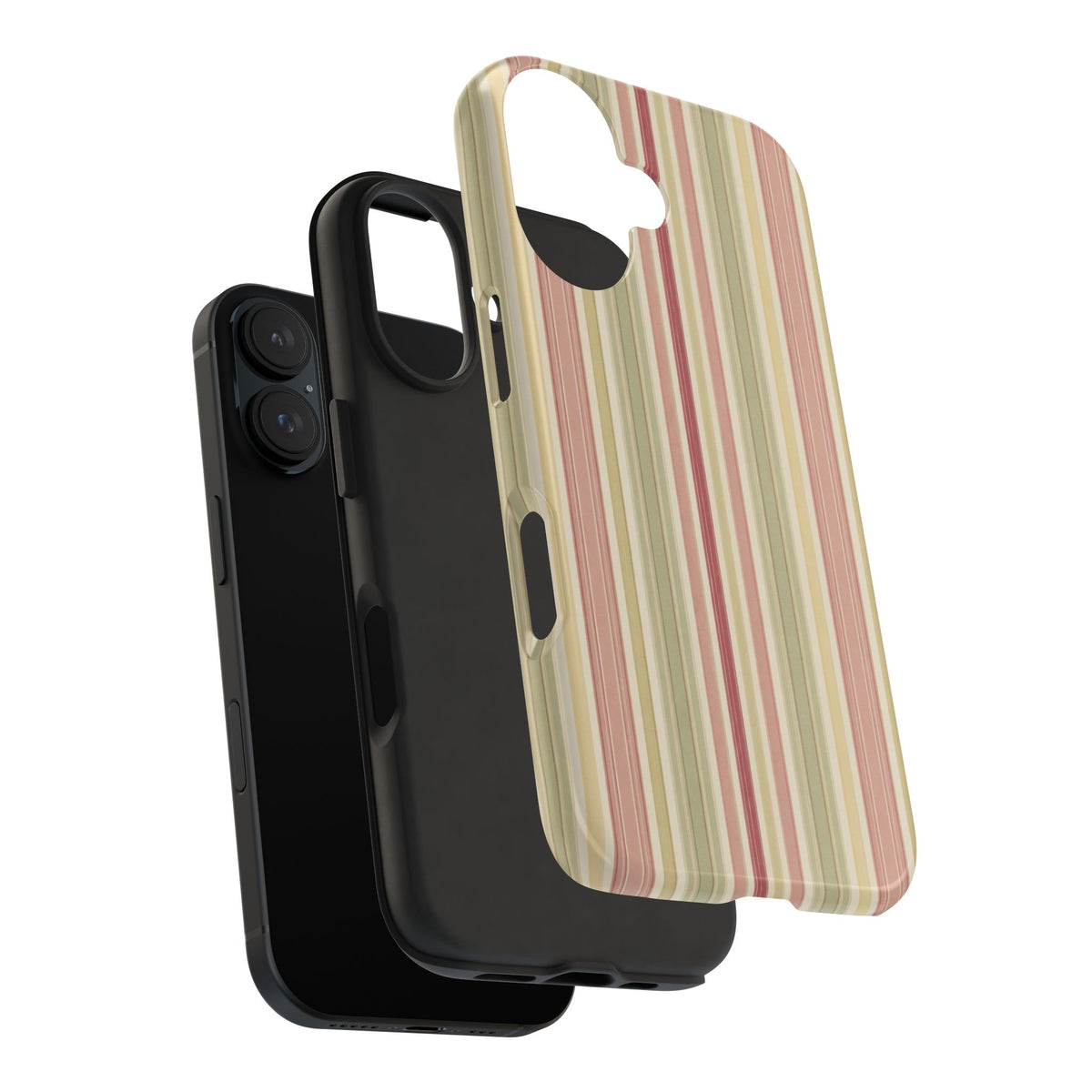 Rosewood Stripe - Protective Phone Case