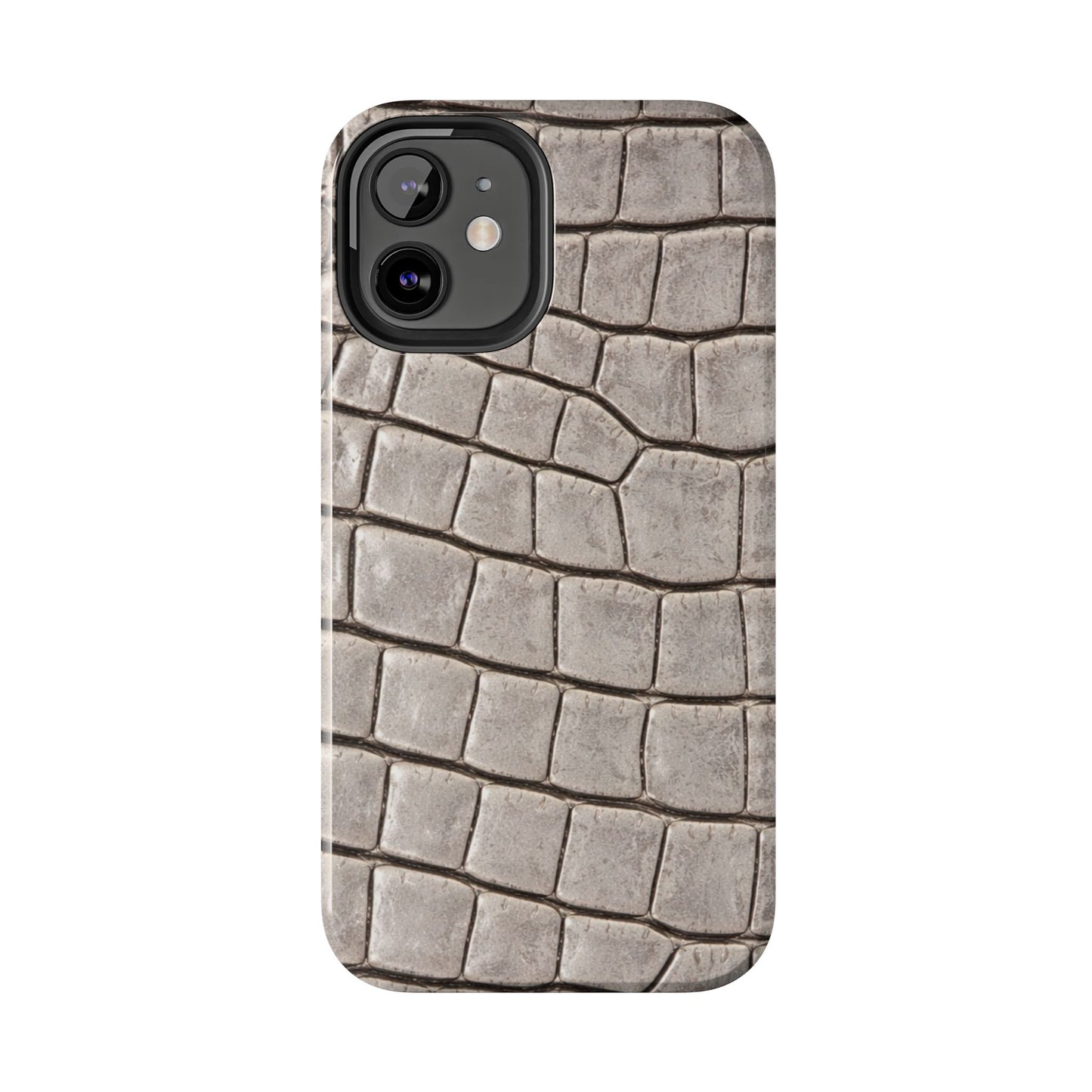 2000s Grey Crocodile - Protective Phone Case
