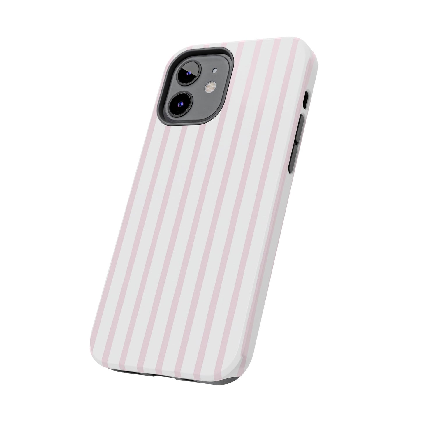 Pink Vertical Stripes - Protective Phone Case