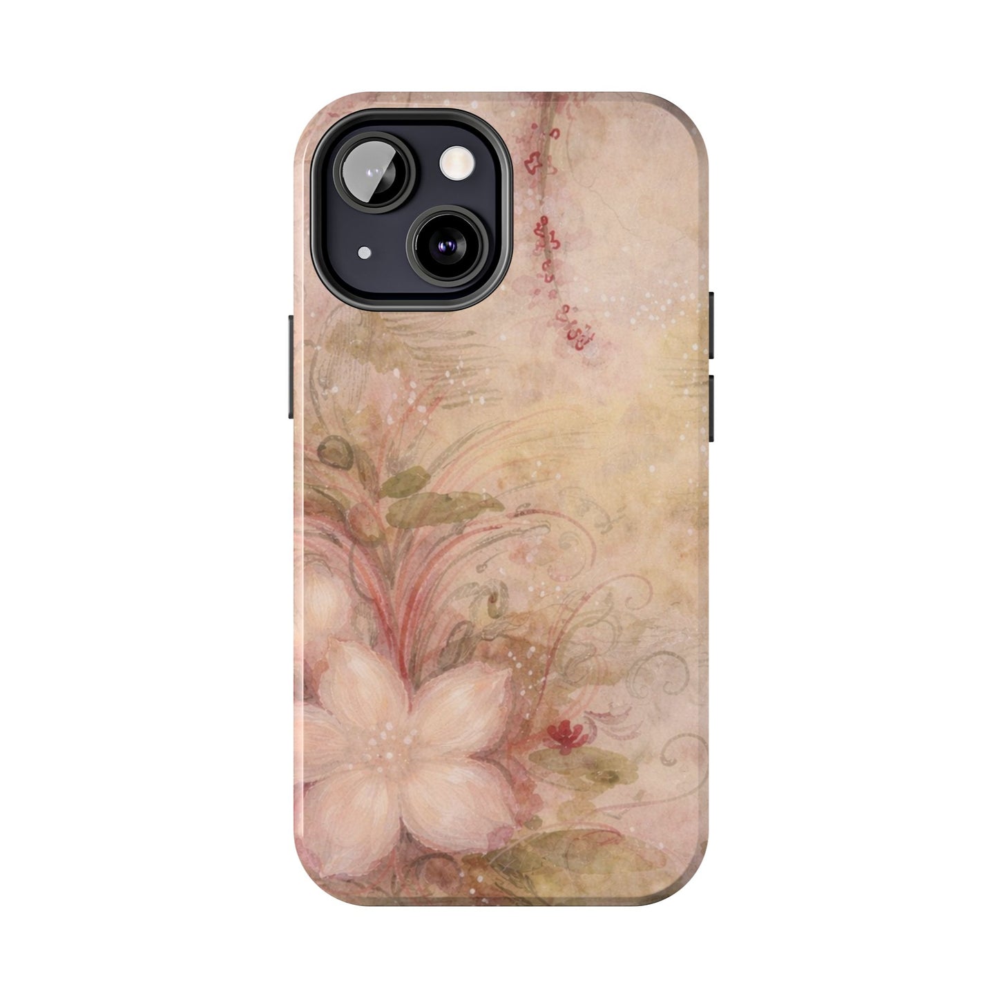 Antique Watercolor Floral - Protective Phone Case