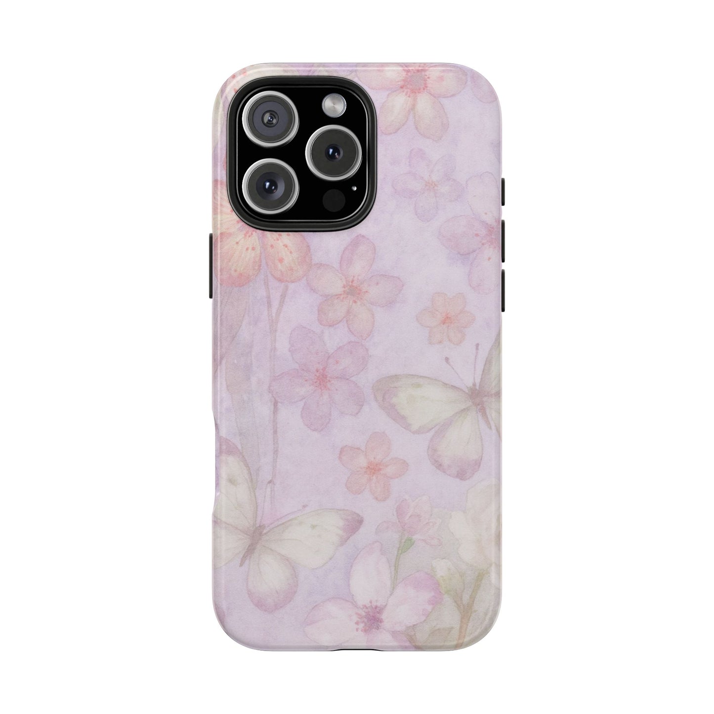 Lilac Butterfly - Protective Phone Case