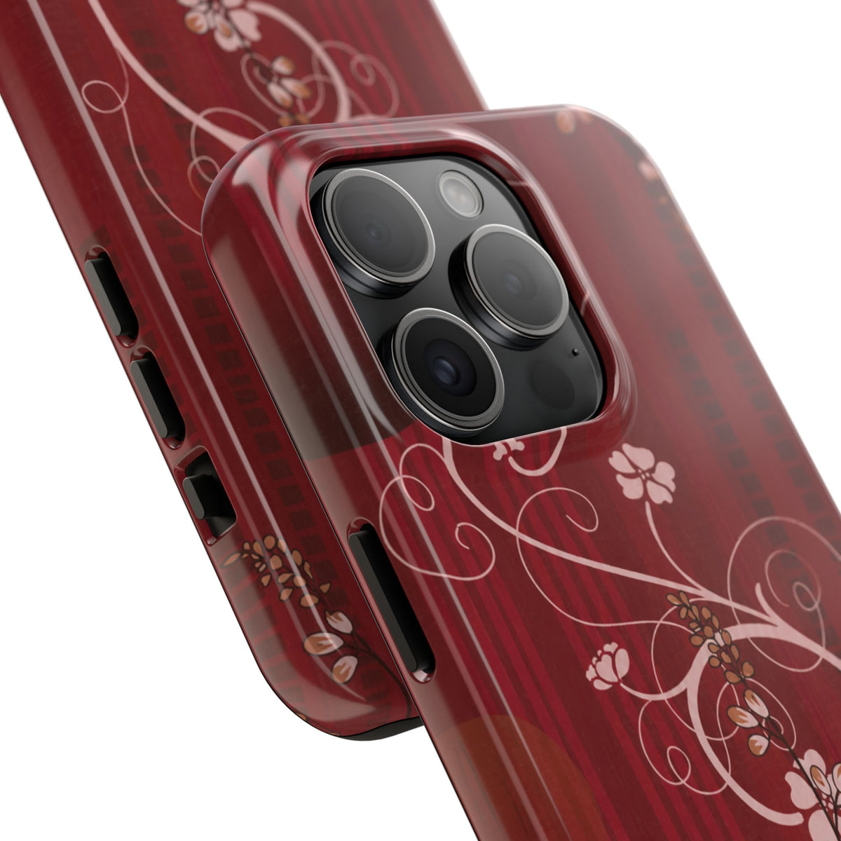 Crimson Bloom - Protective Phone Case