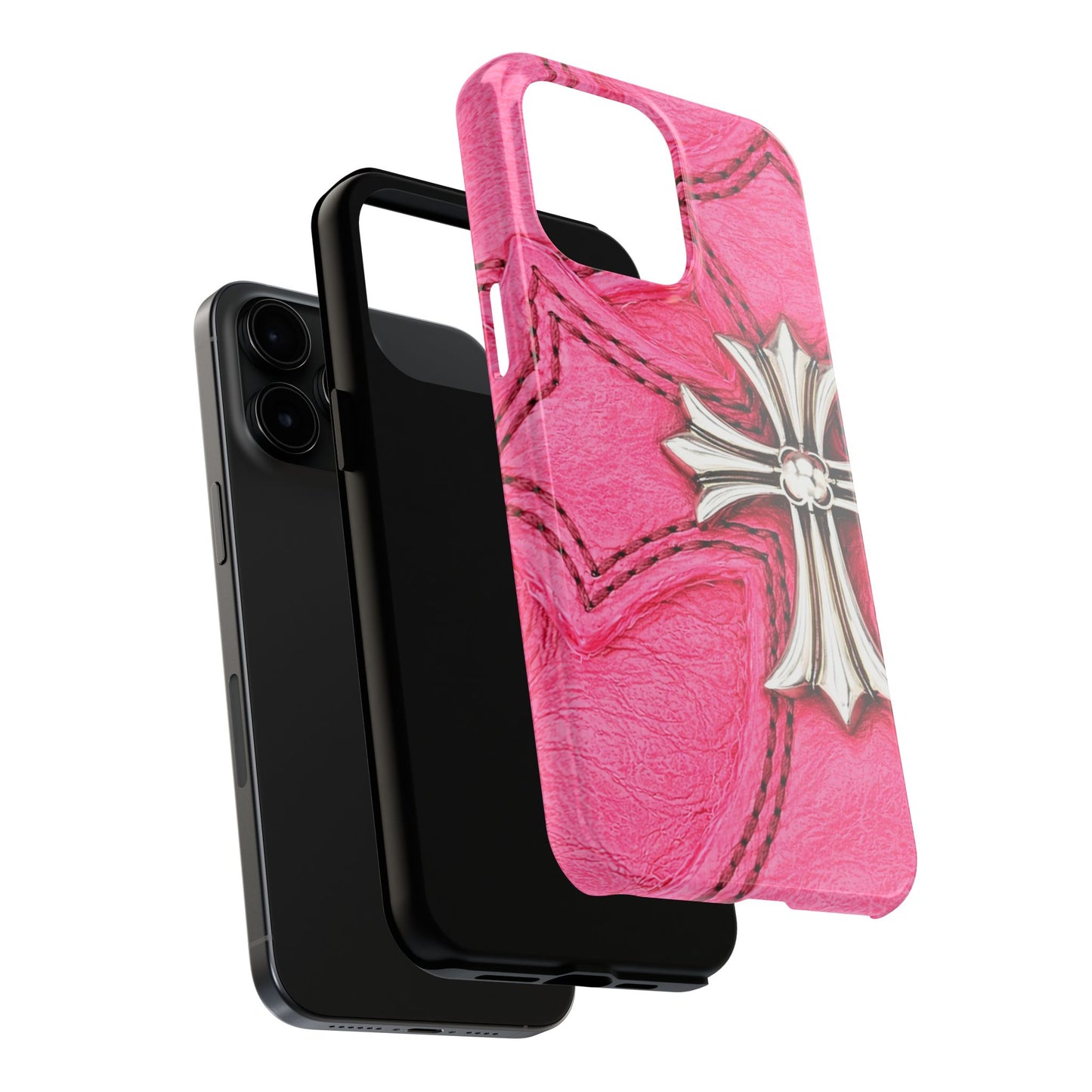 Pink Cross - Protective Phone Case