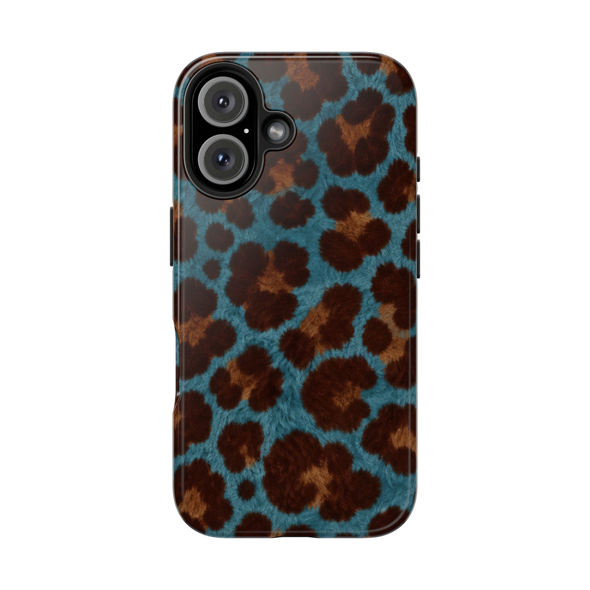 Teal Leopard - Protective Phone Case
