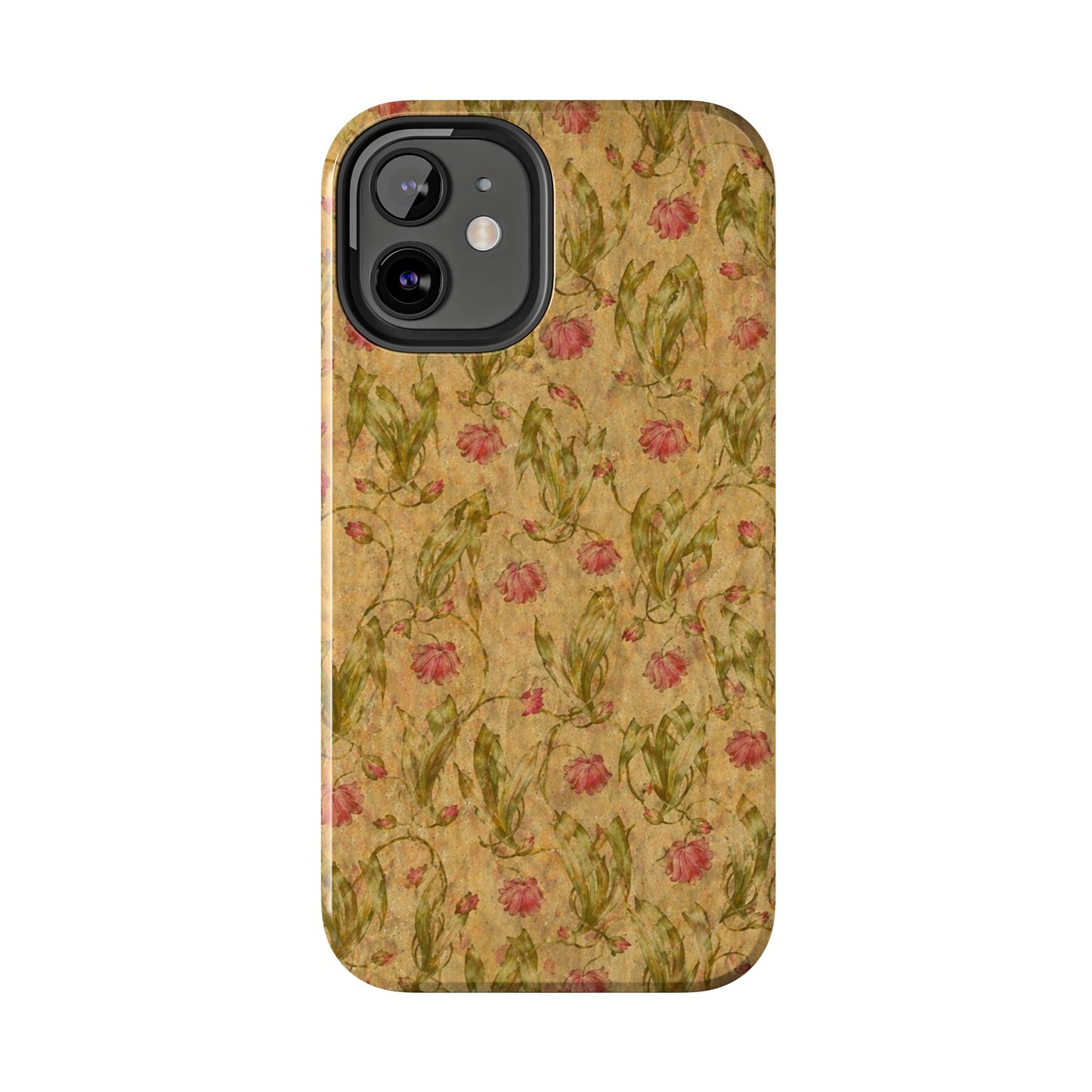 Roses on Aged Paper - Protective Phone Case