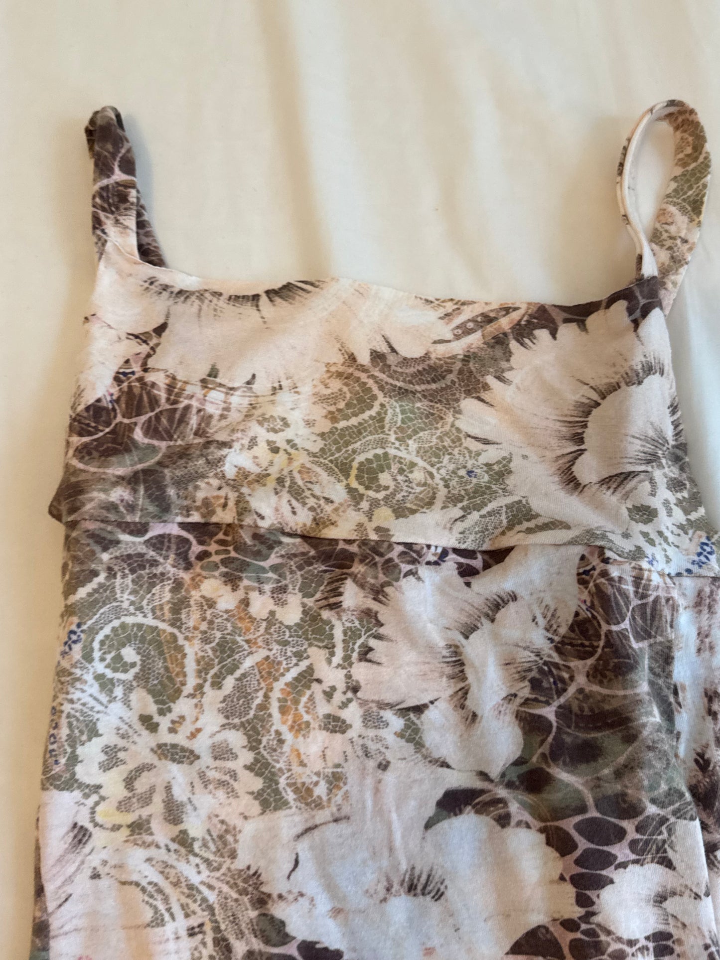 Floral Beige Cami Top