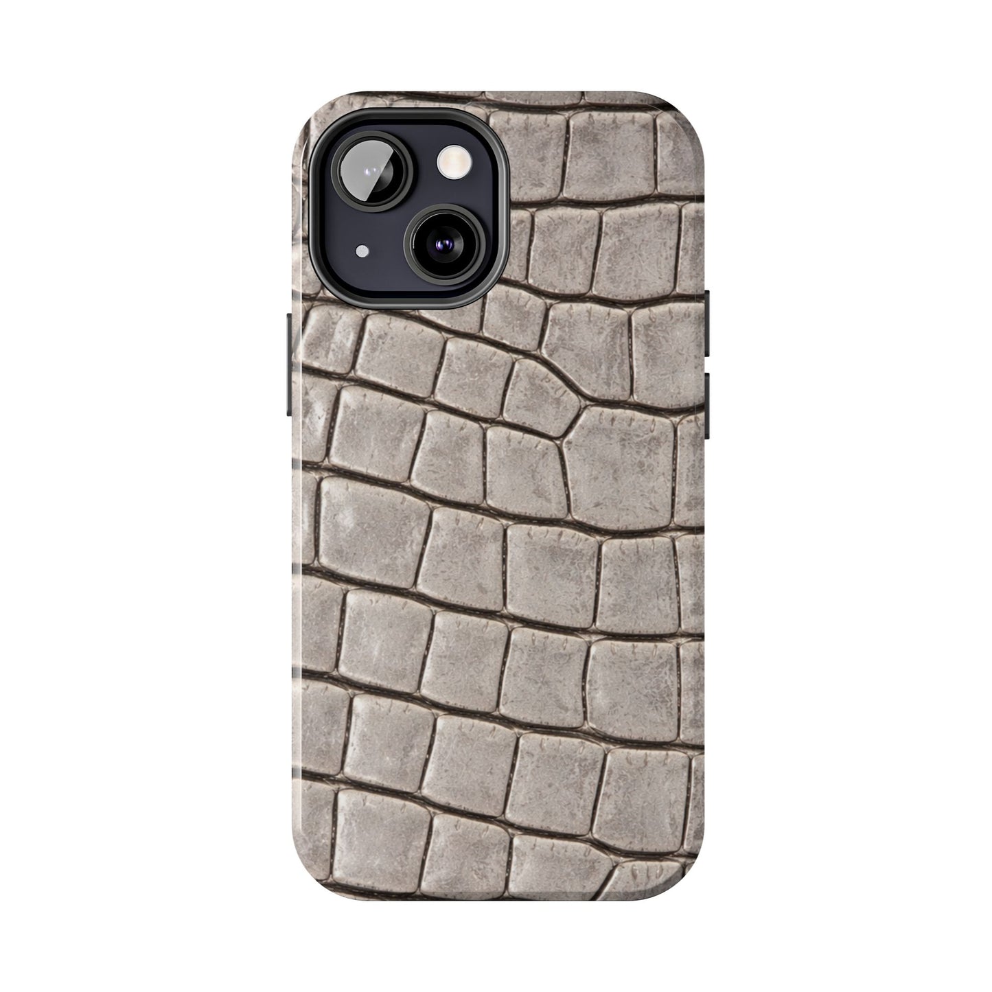 2000s Grey Crocodile - Protective Phone Case