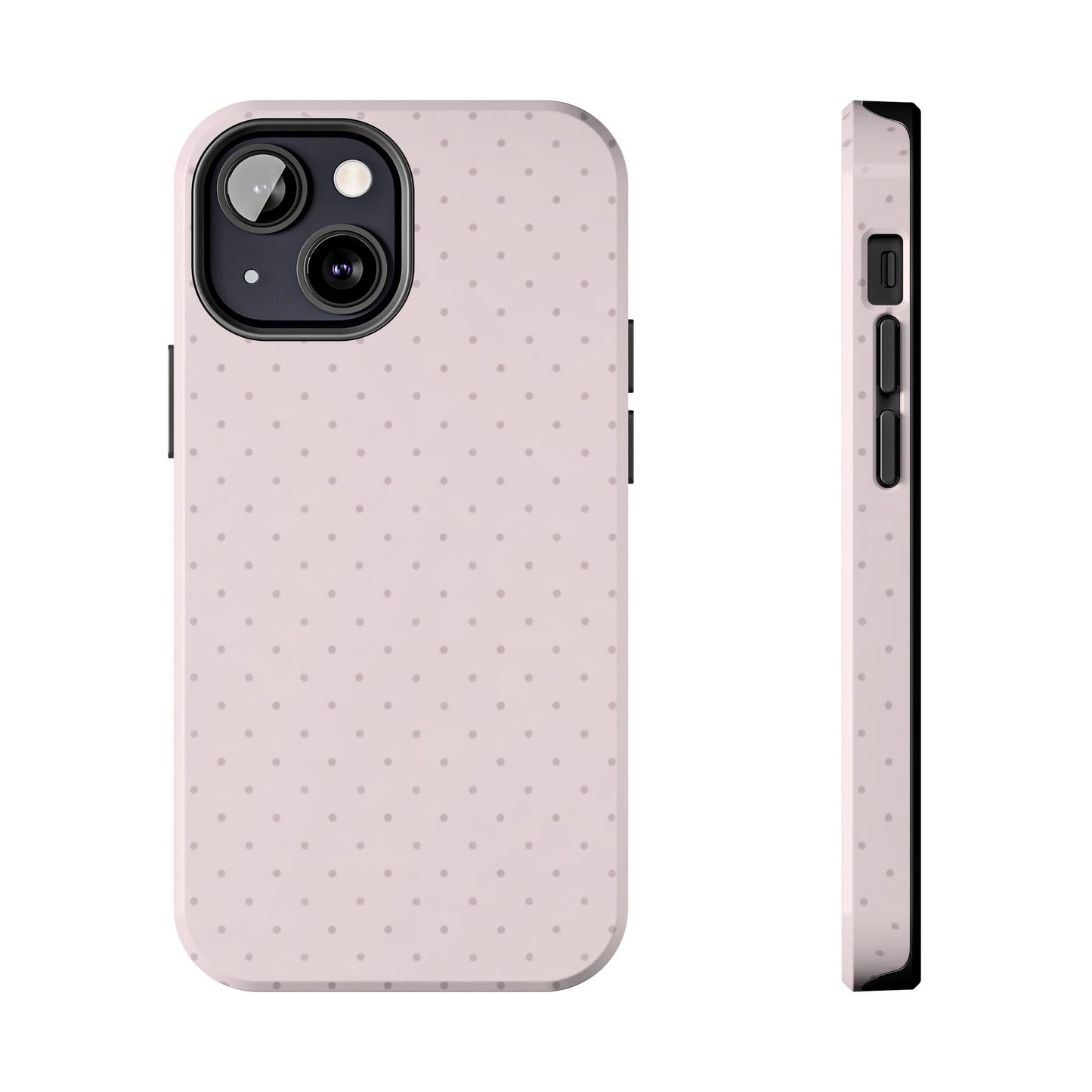 Blush Pink Polka Dot - Protective Phone Case